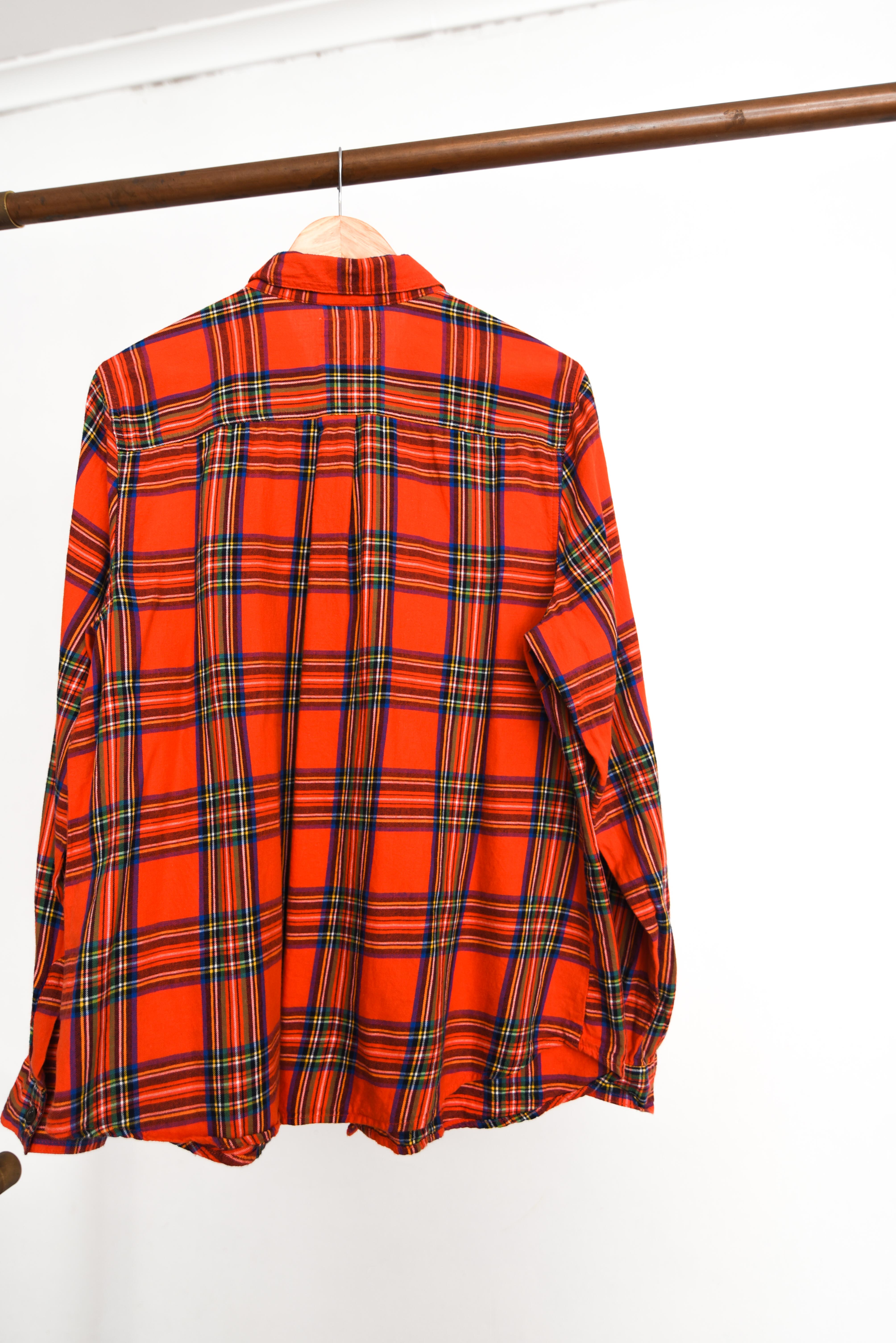 Camisa roja franela tartán 