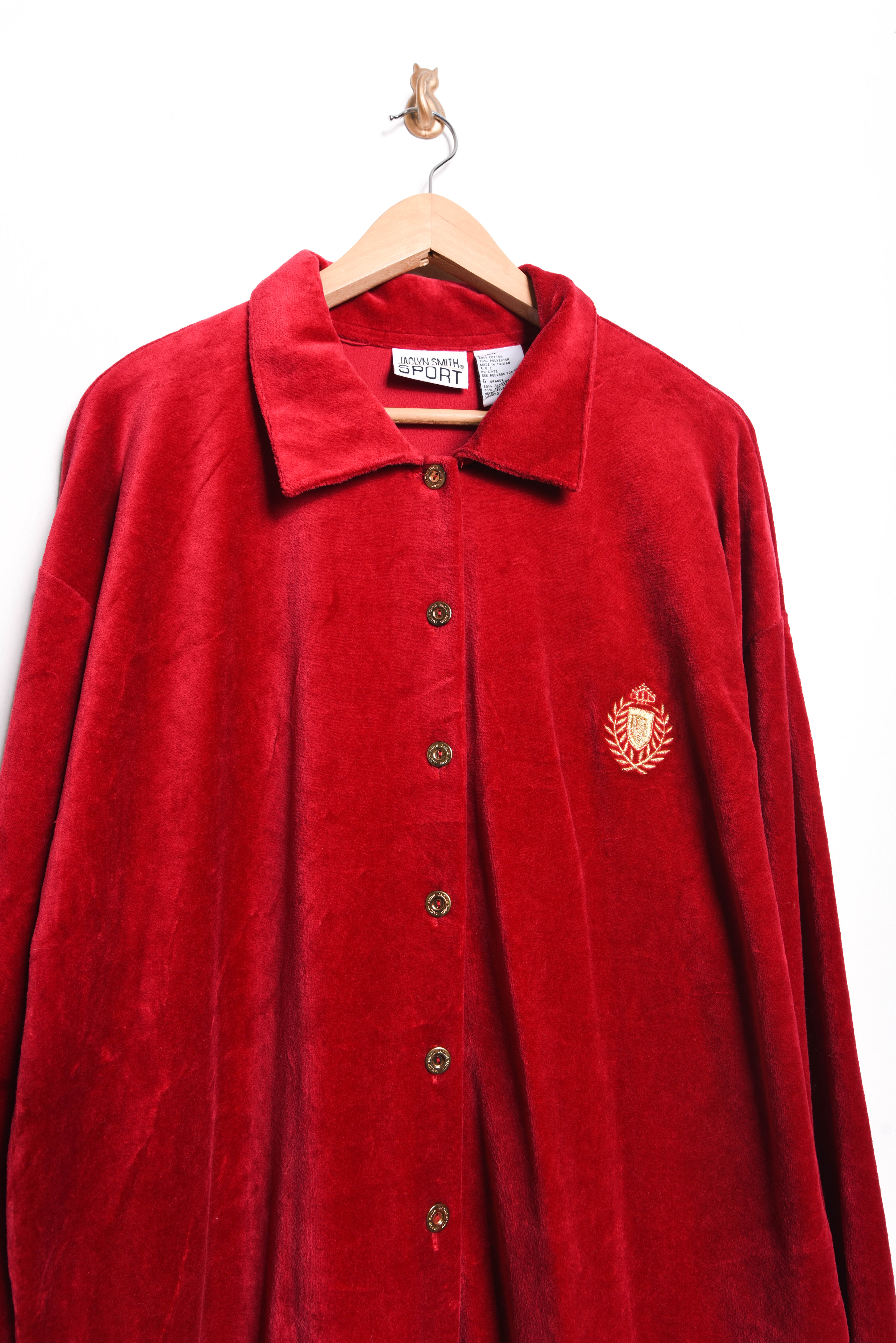 Camisa roja plush royal 90s