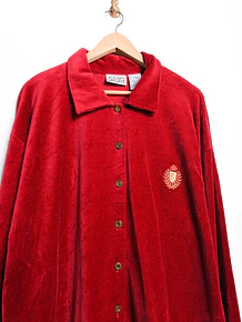 Camisa roja plush royal 90s