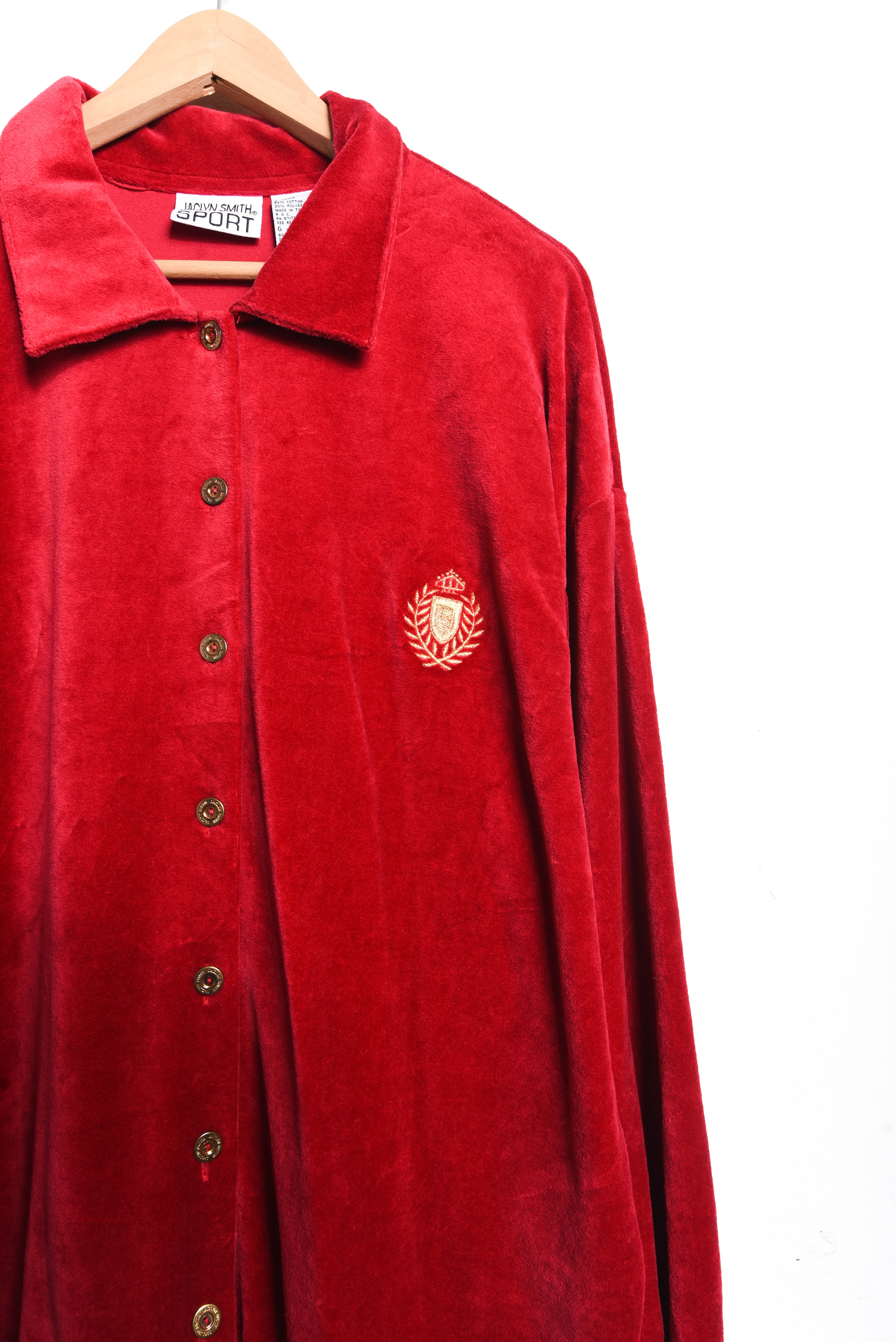 Camisa roja plush royal 90s