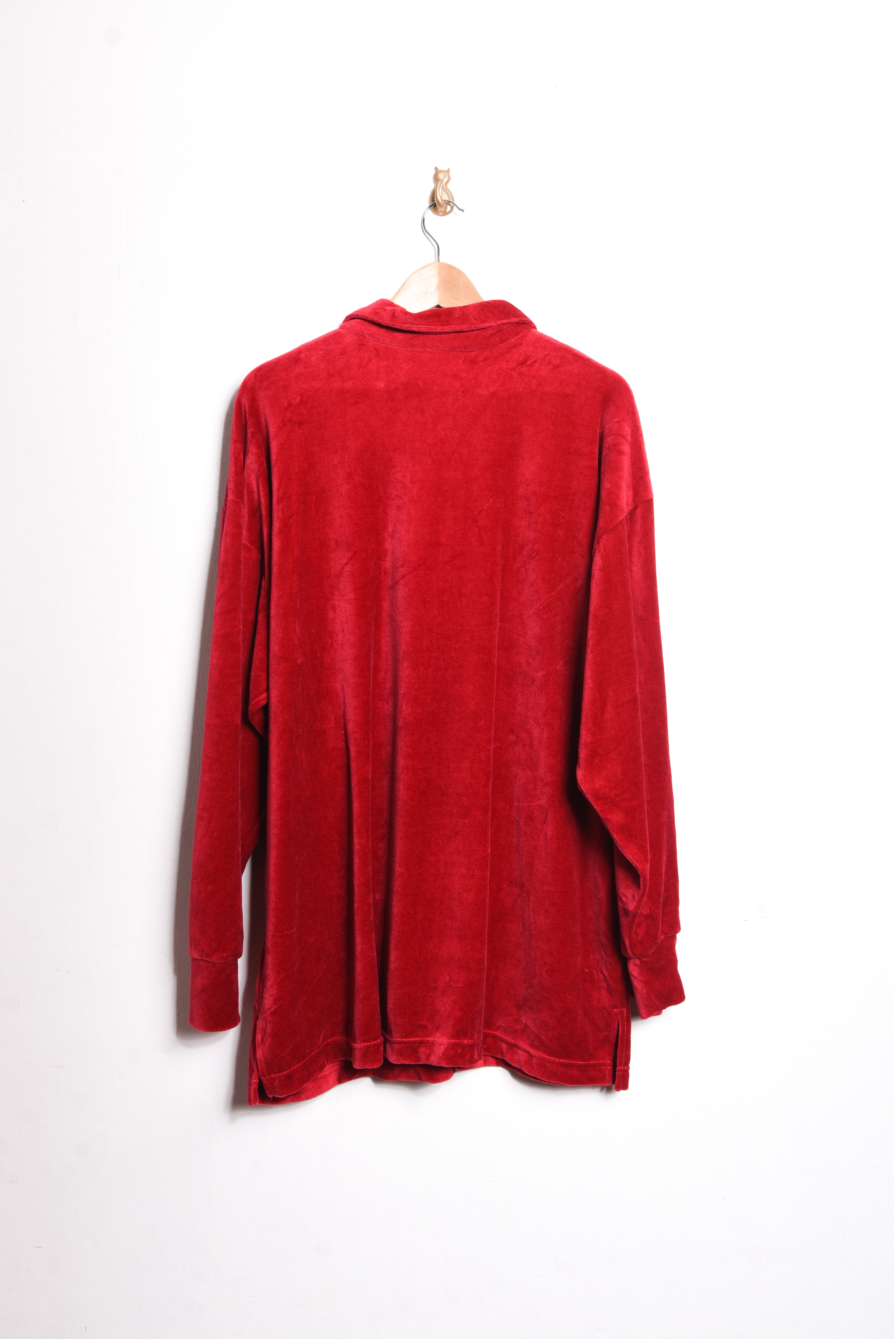 Camisa roja plush royal 90s