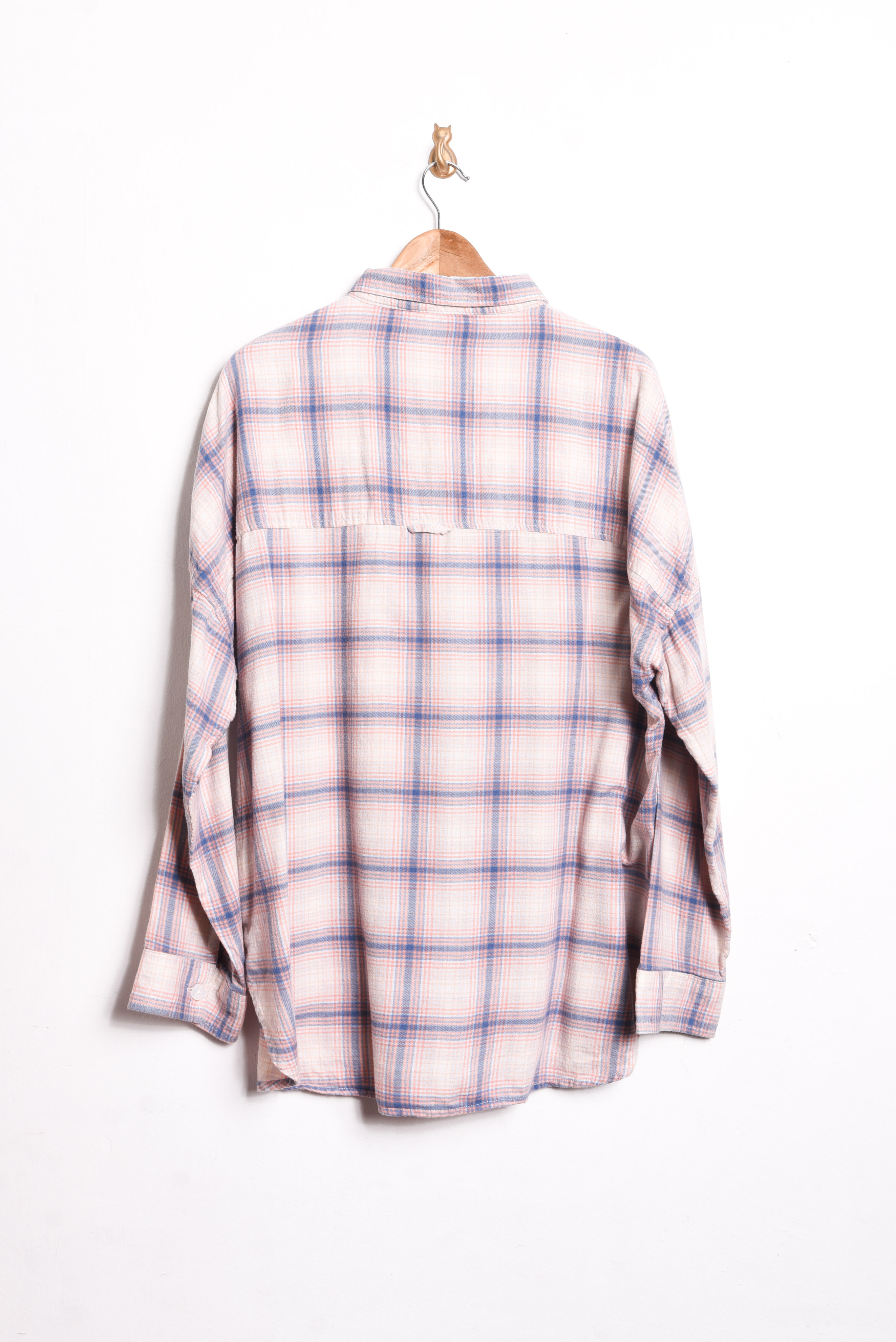 Camisa franela rosa pastel