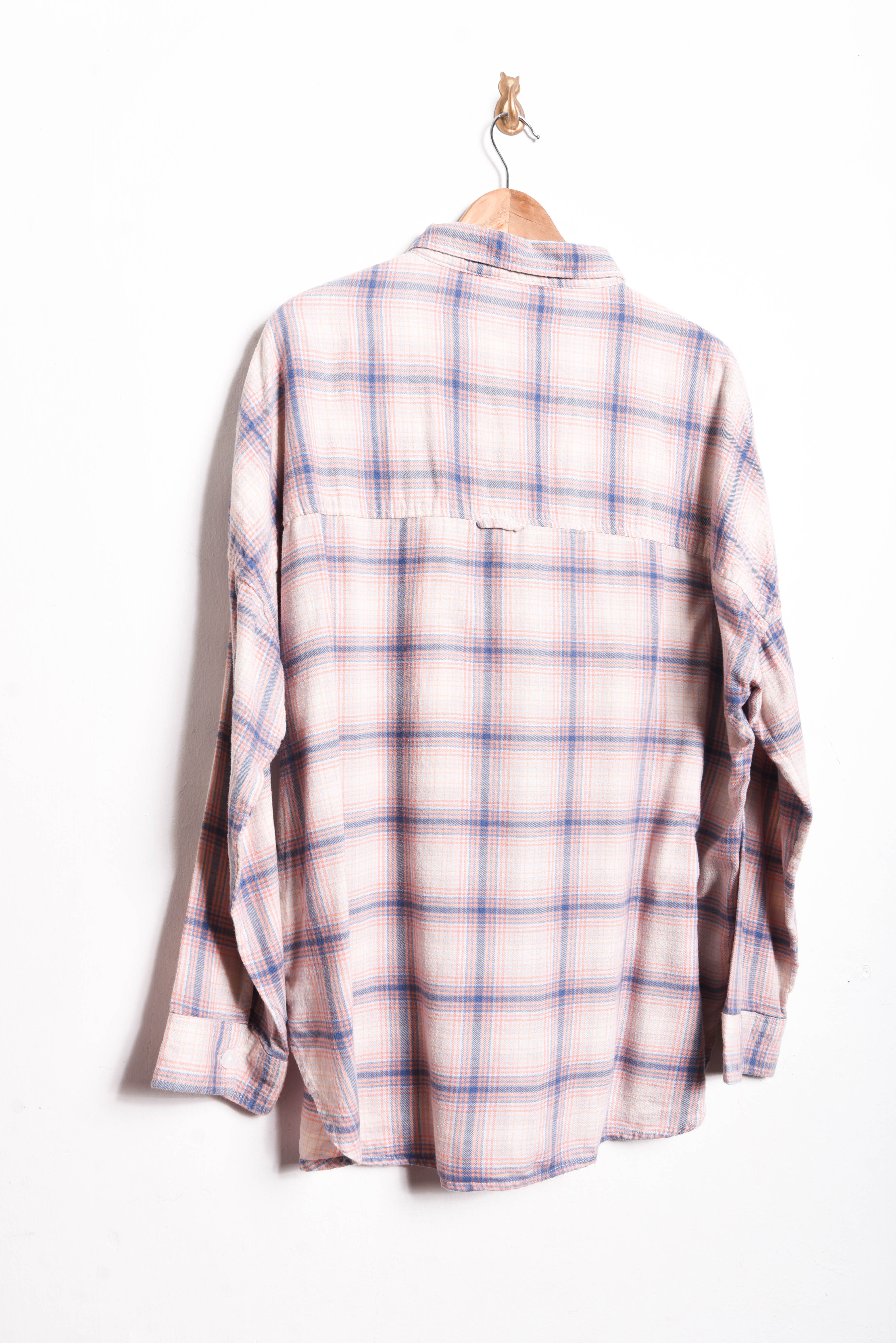 Camisa franela rosa pastel