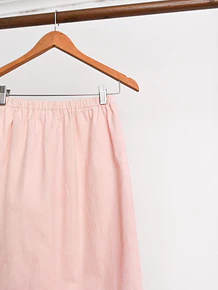 Falda fake suede rosa pastel