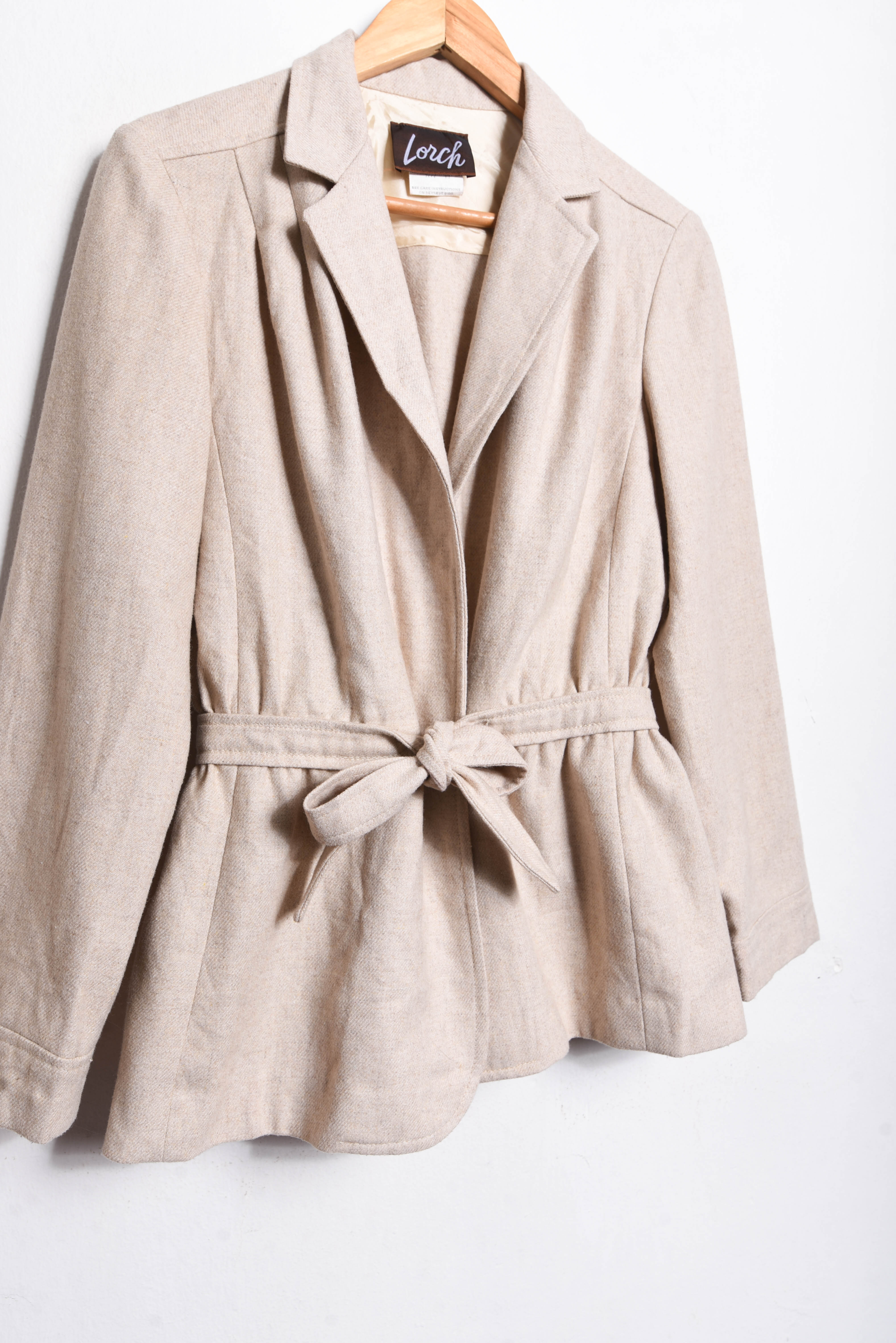 Blazer marfil lazito wool vintage
