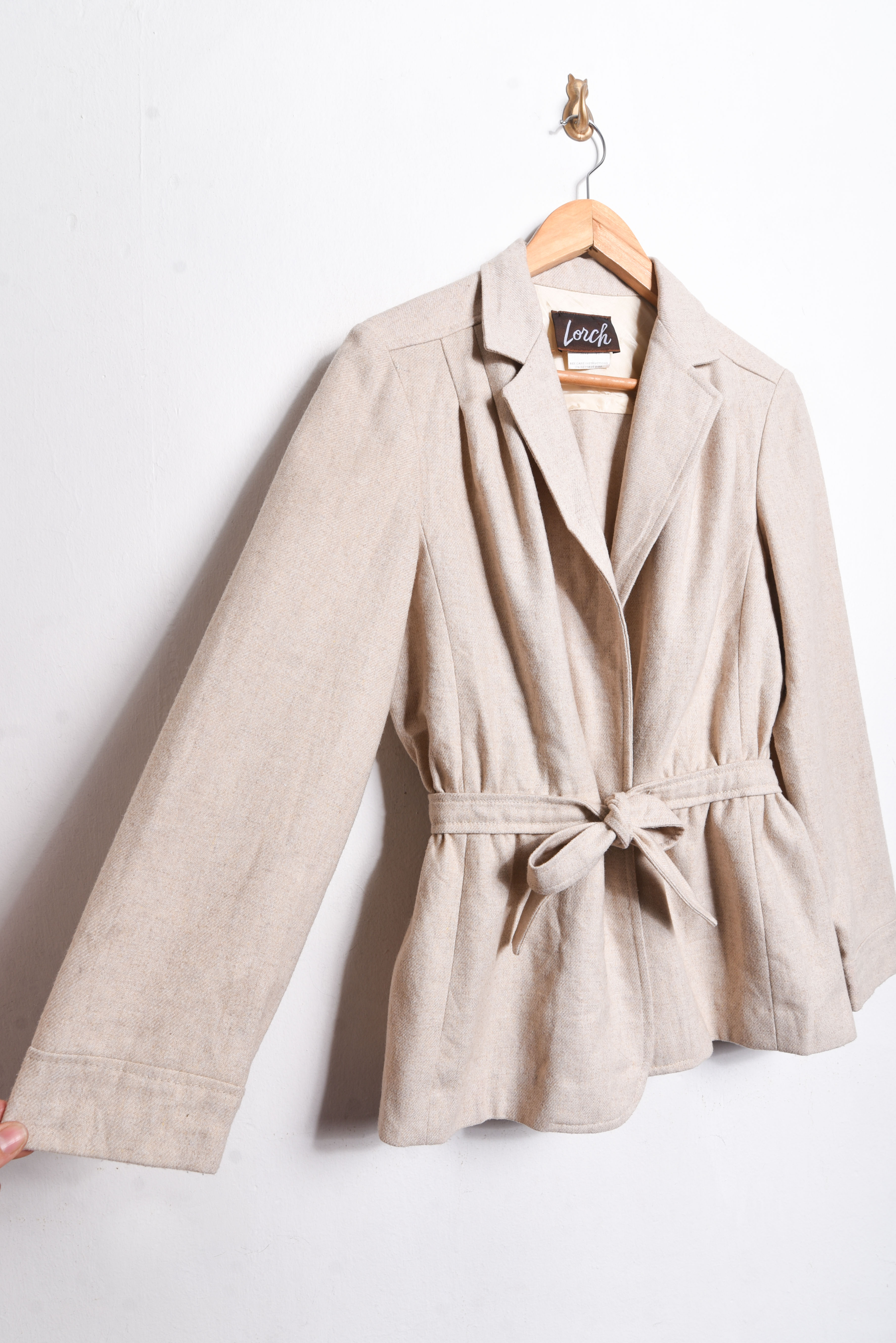 Blazer marfil lazito wool vintage