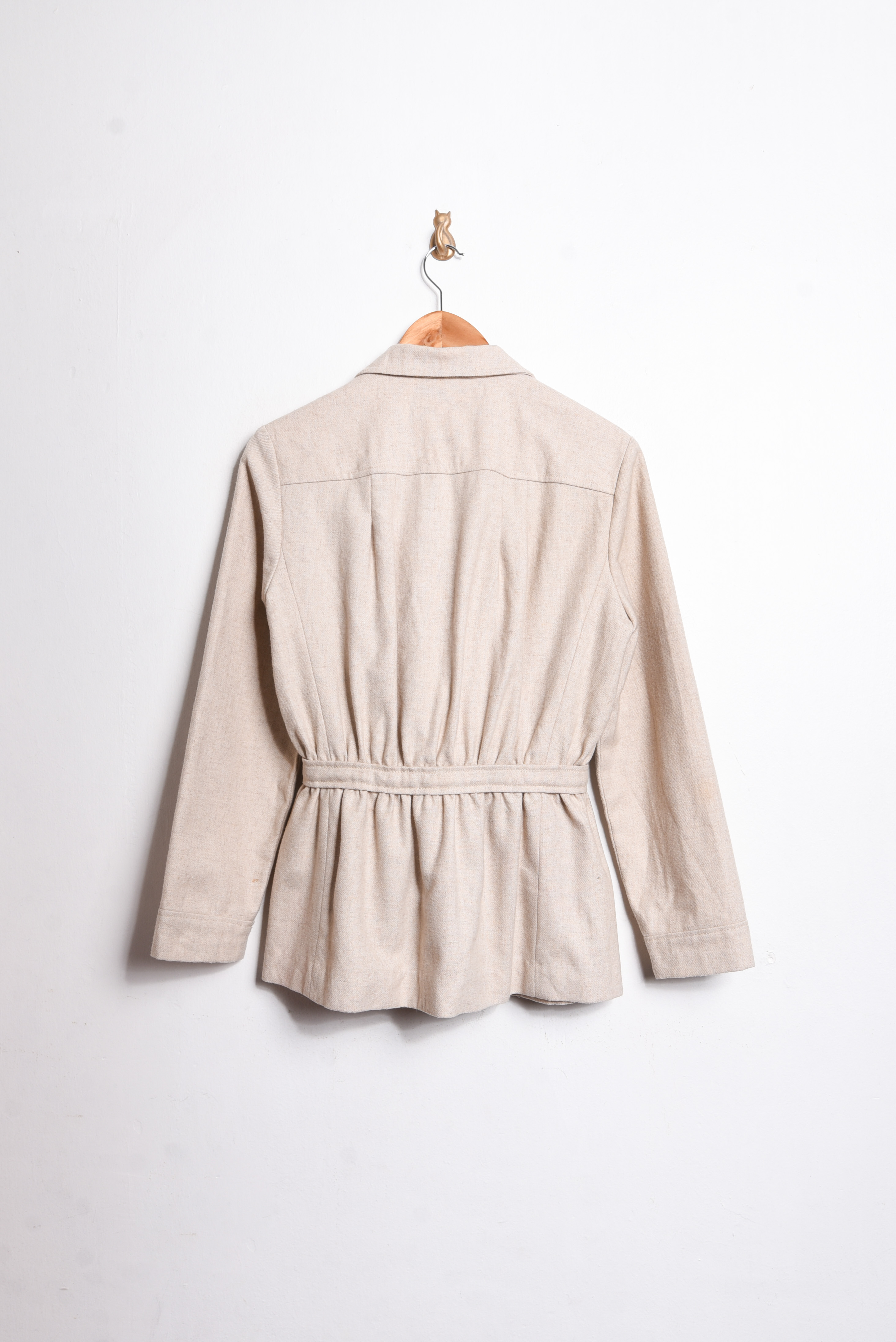 Blazer marfil lazito wool vintage