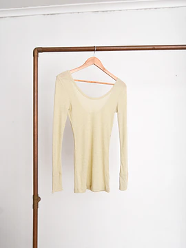 Camiseta nude gold shiny