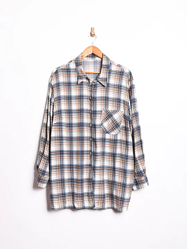 Camisa tartán café