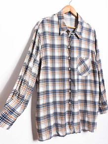 Camisa tartán café