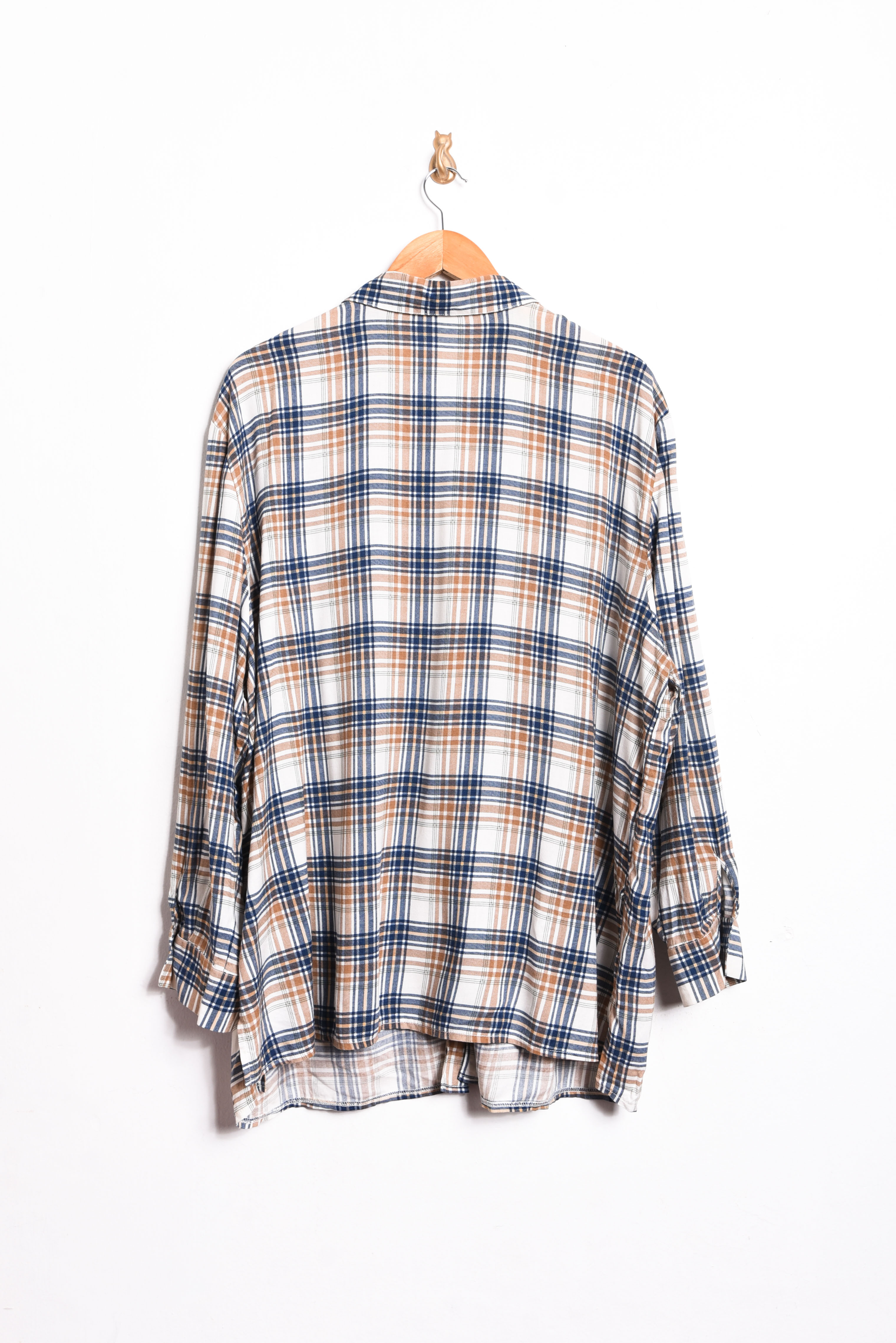 Camisa tartán café