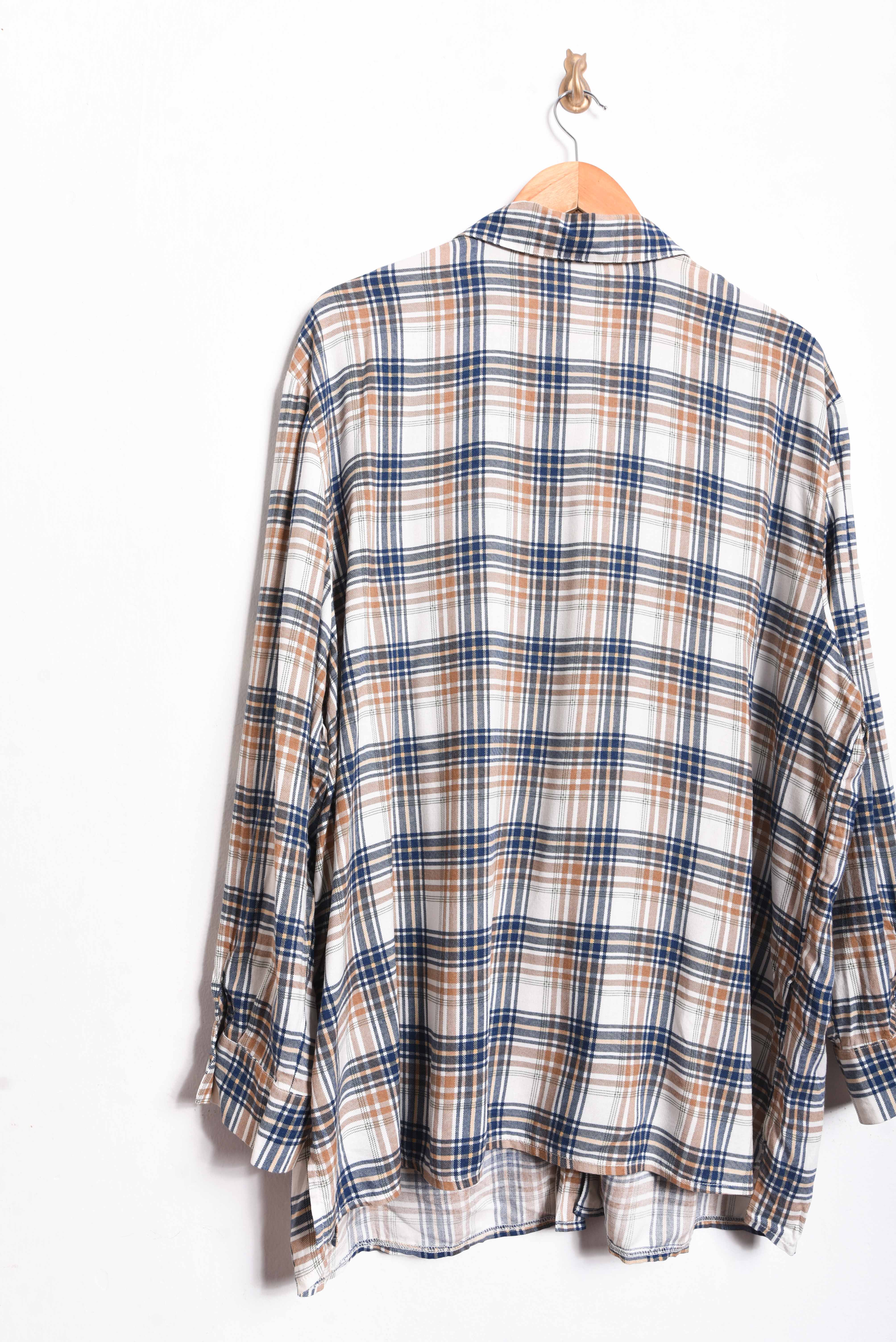 Camisa tartán café