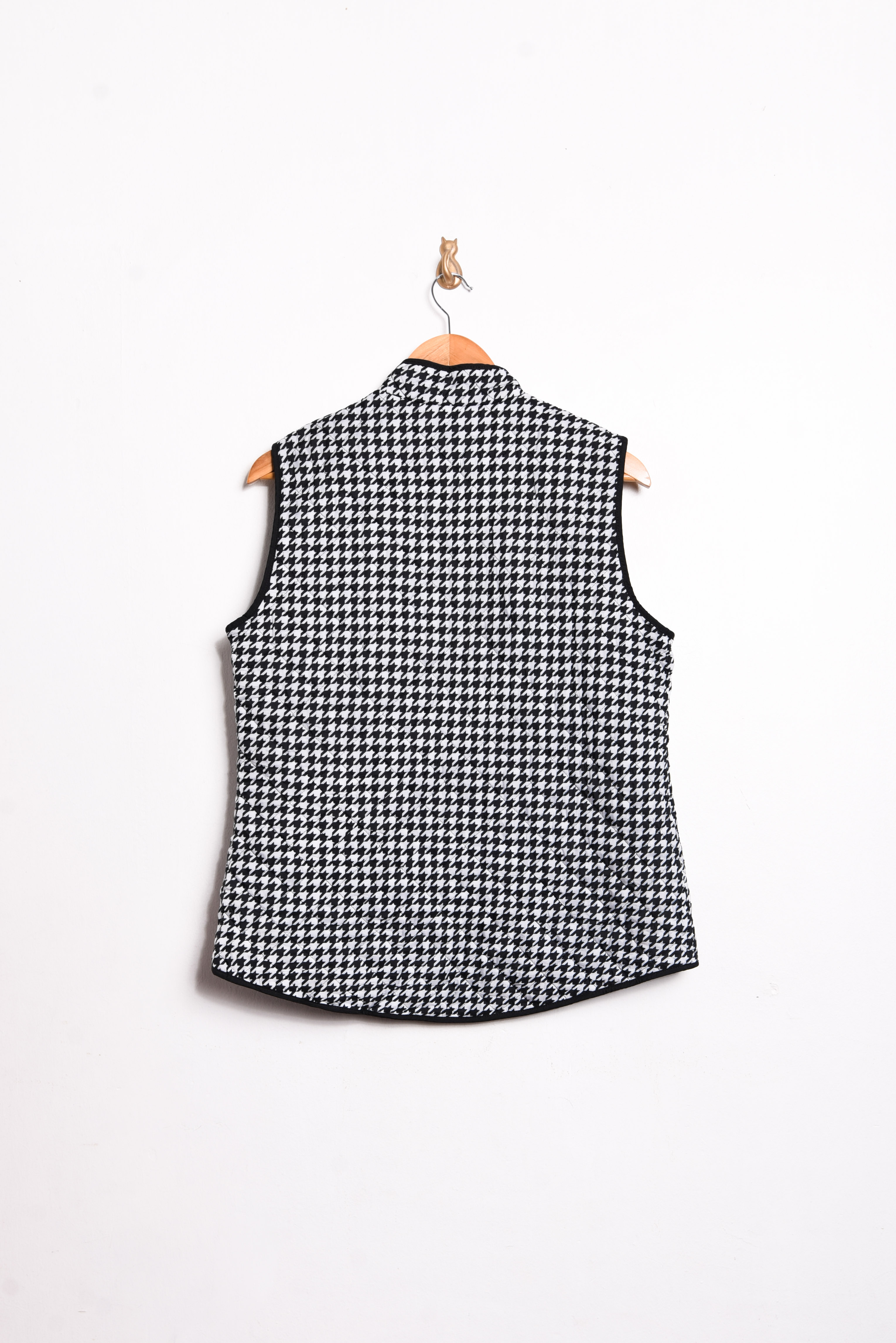 Chaqueta vest pata de gallo quilted