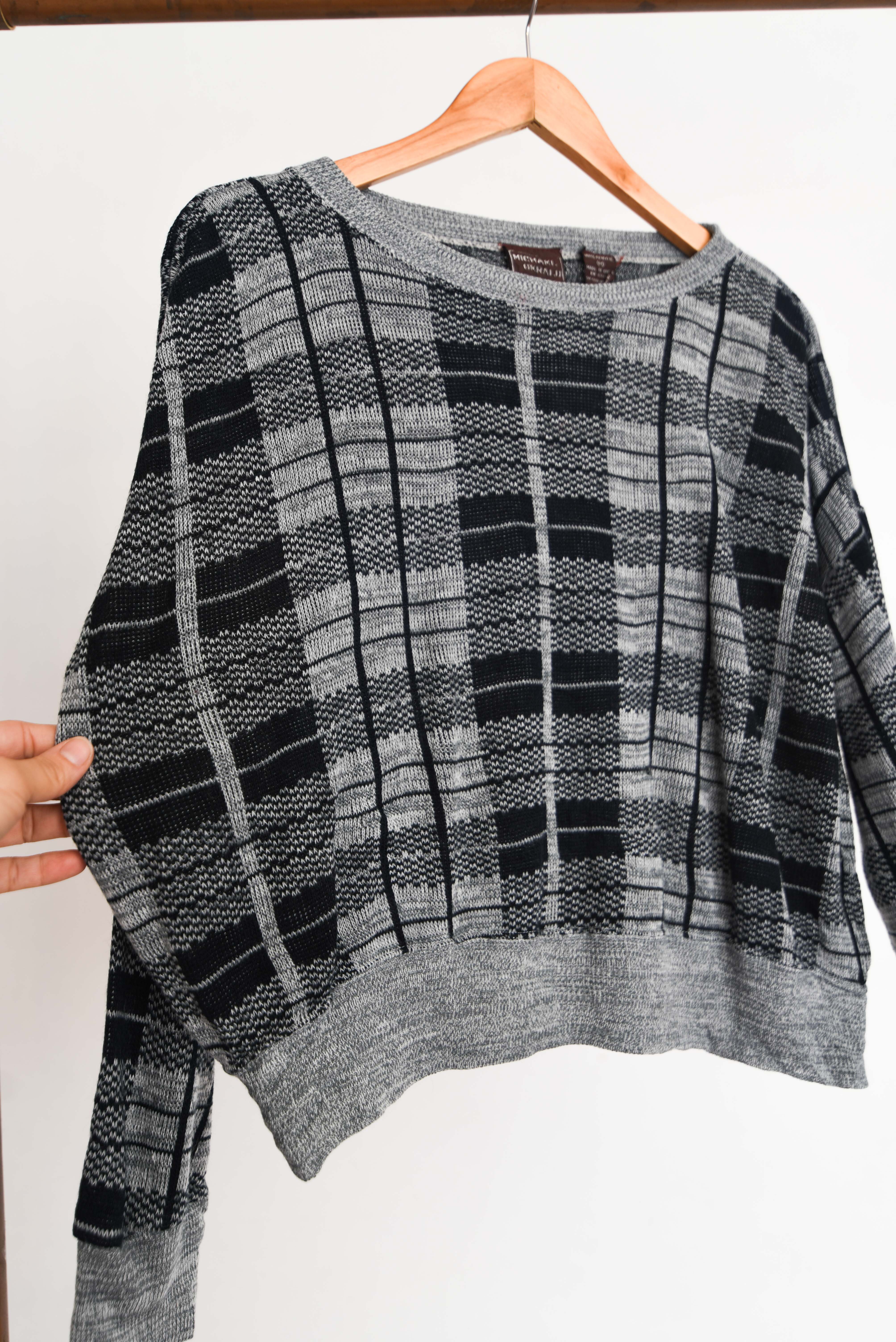 Chaleco vintage tartán crop