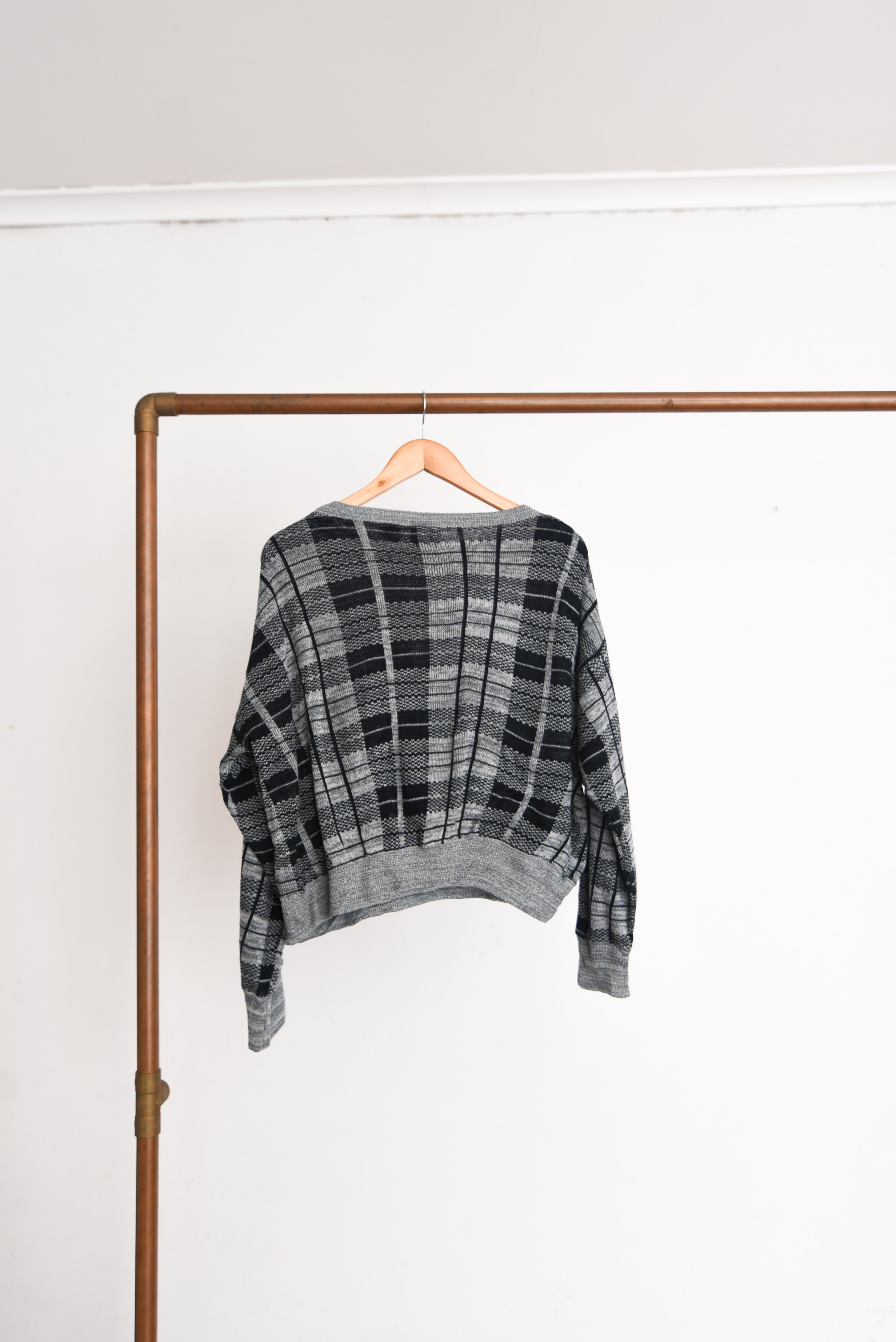 Chaleco vintage tartán crop