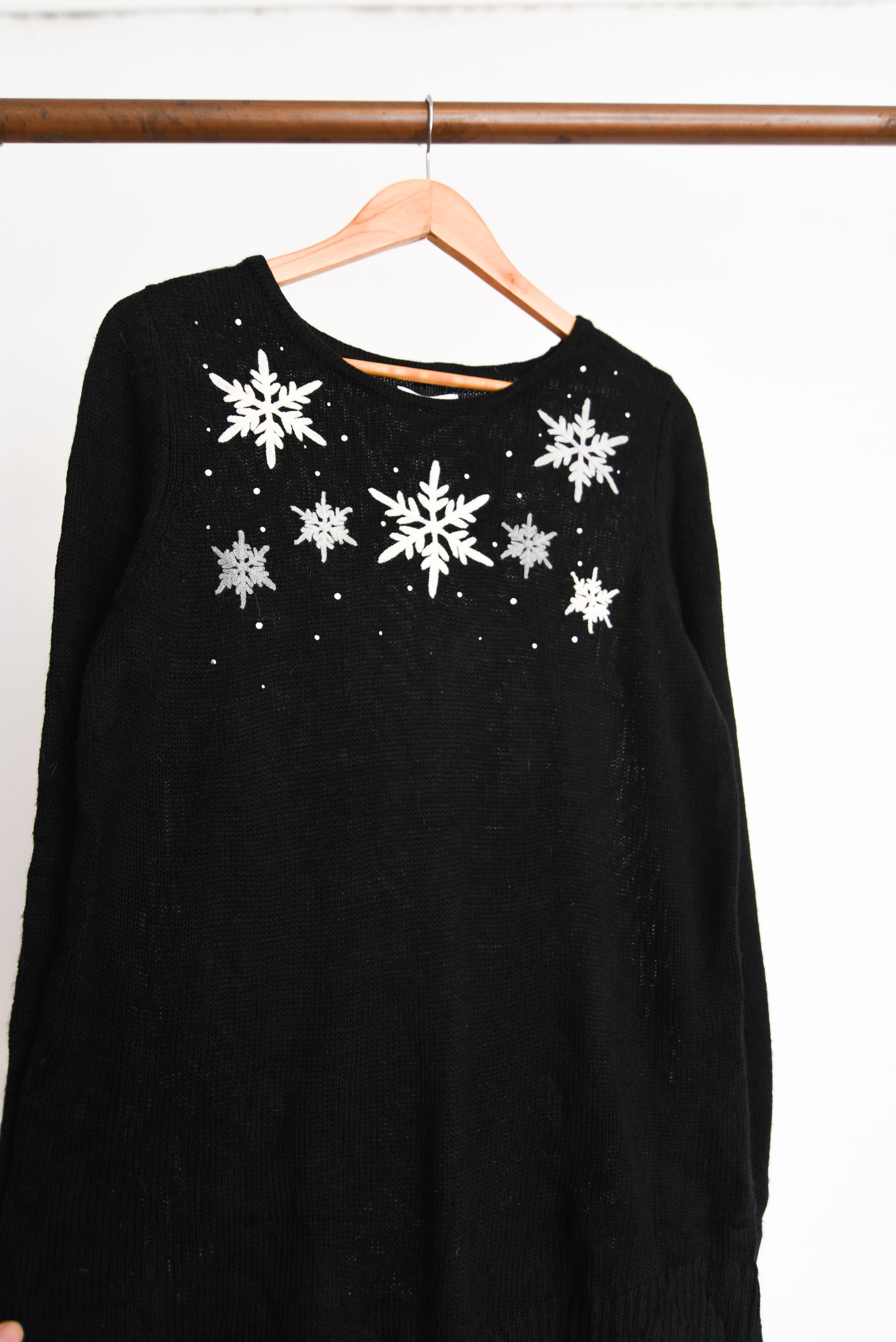 Chaleco negro winter bordado