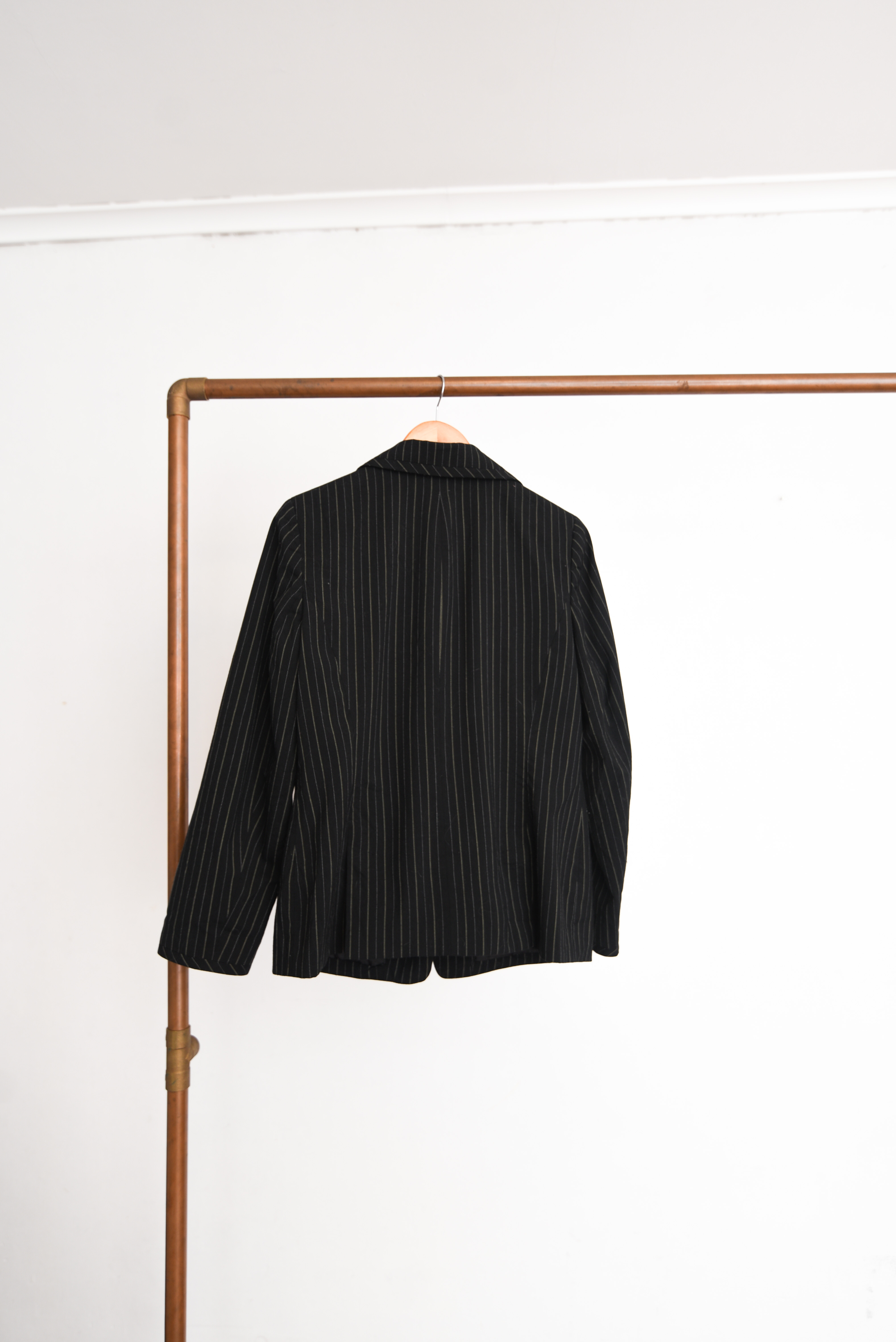 Blazer negro pinstripe
