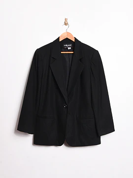 Blazer negro lana 90s