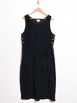 Jumper cotelé negro azulado 90s