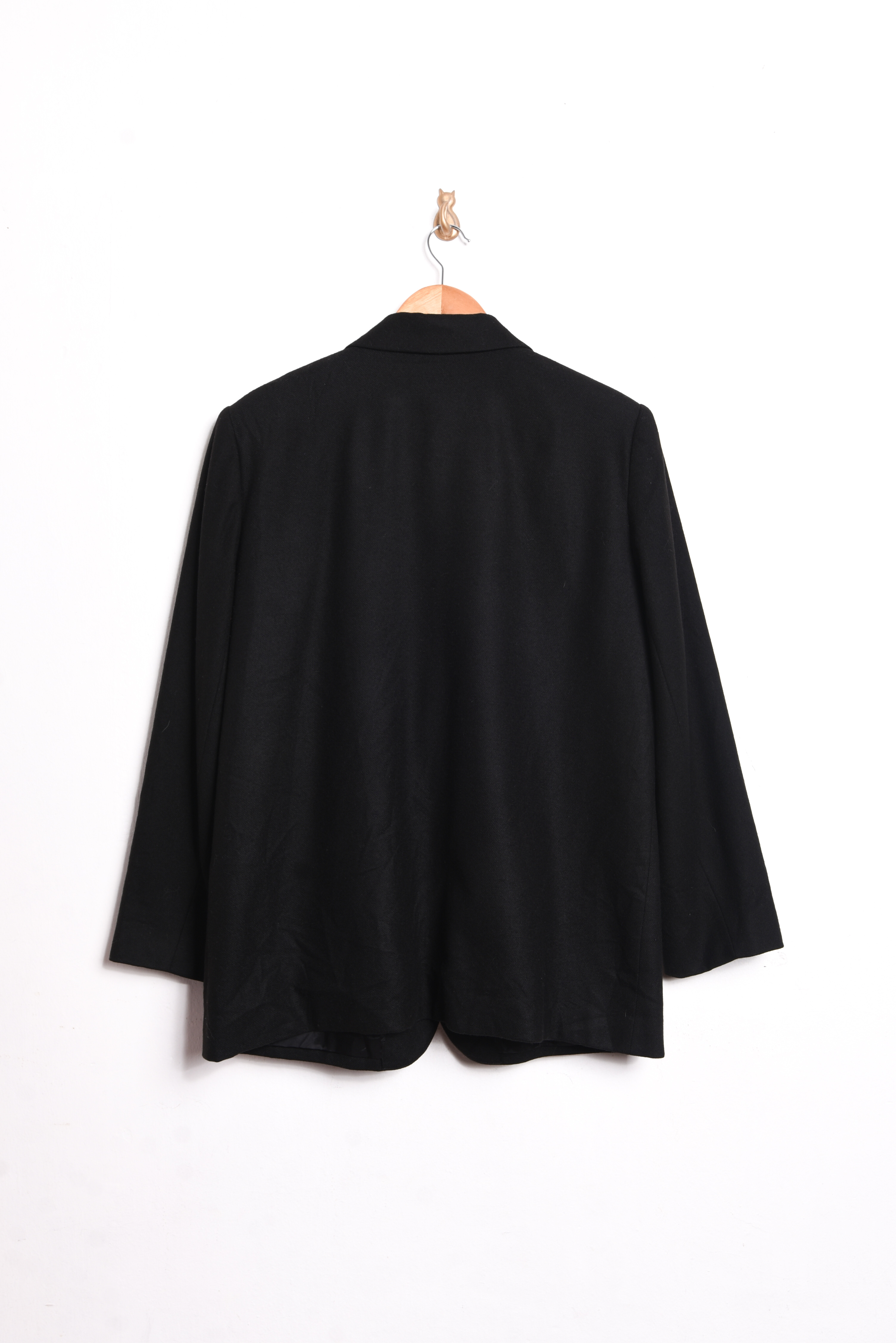 Blazer negro lana 90s