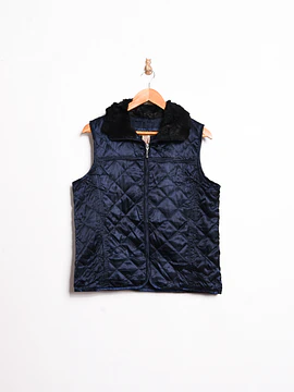 Chaqueta quilted vest azul 