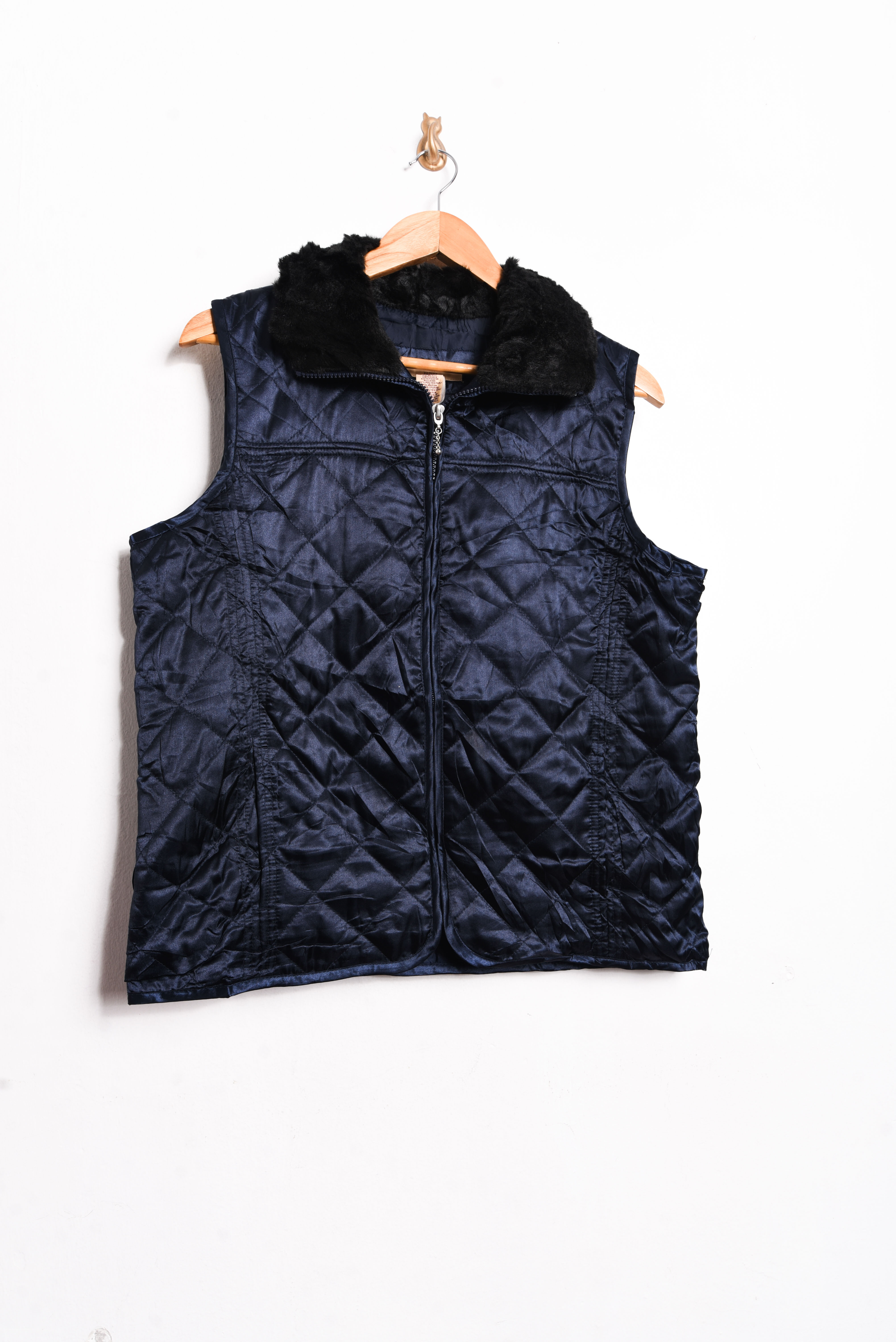 Chaqueta quilted vest azul 