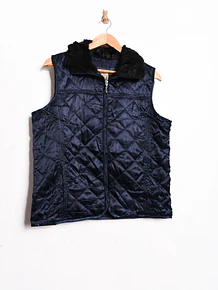 Chaqueta quilted vest azul 