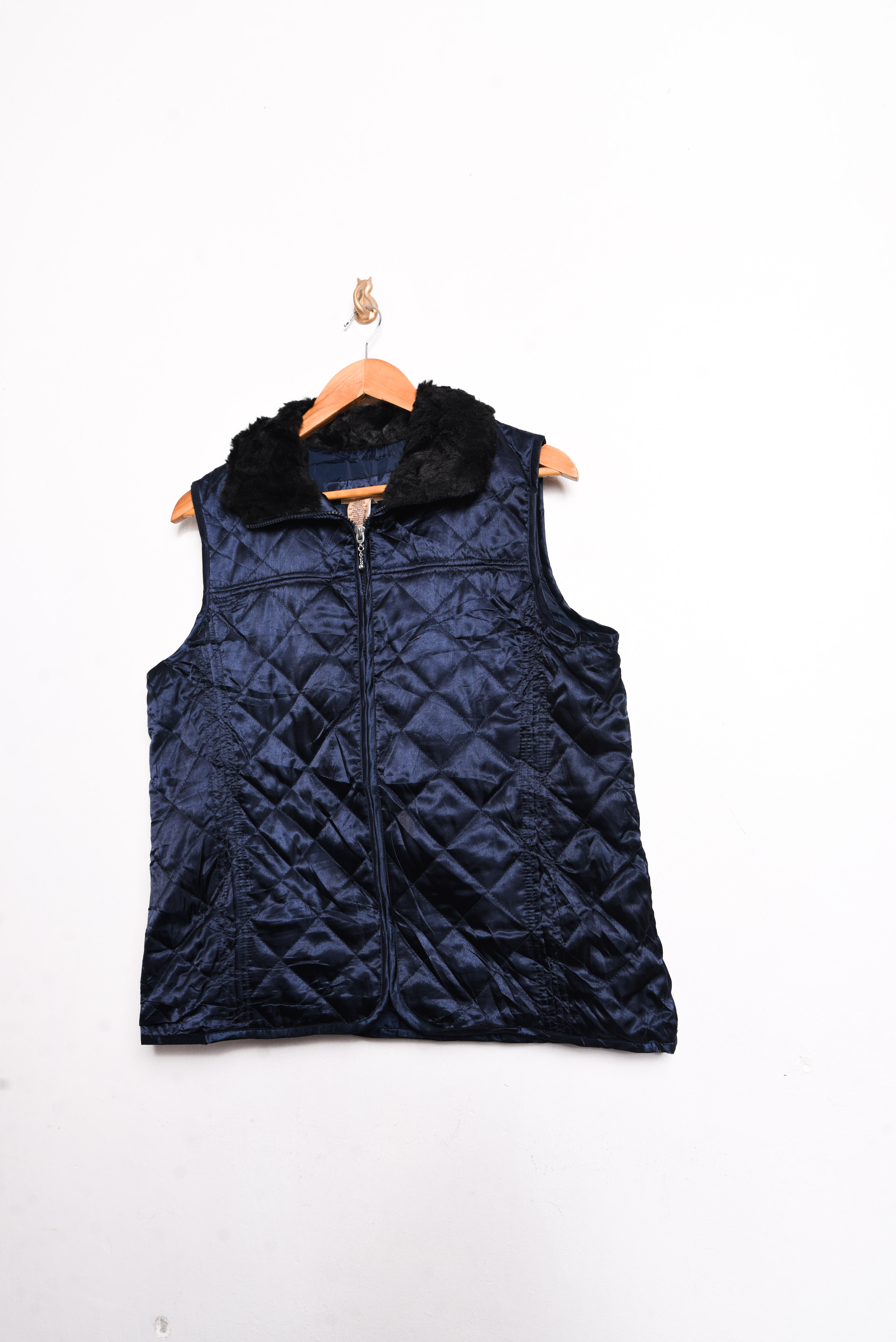 Chaqueta quilted vest azul 