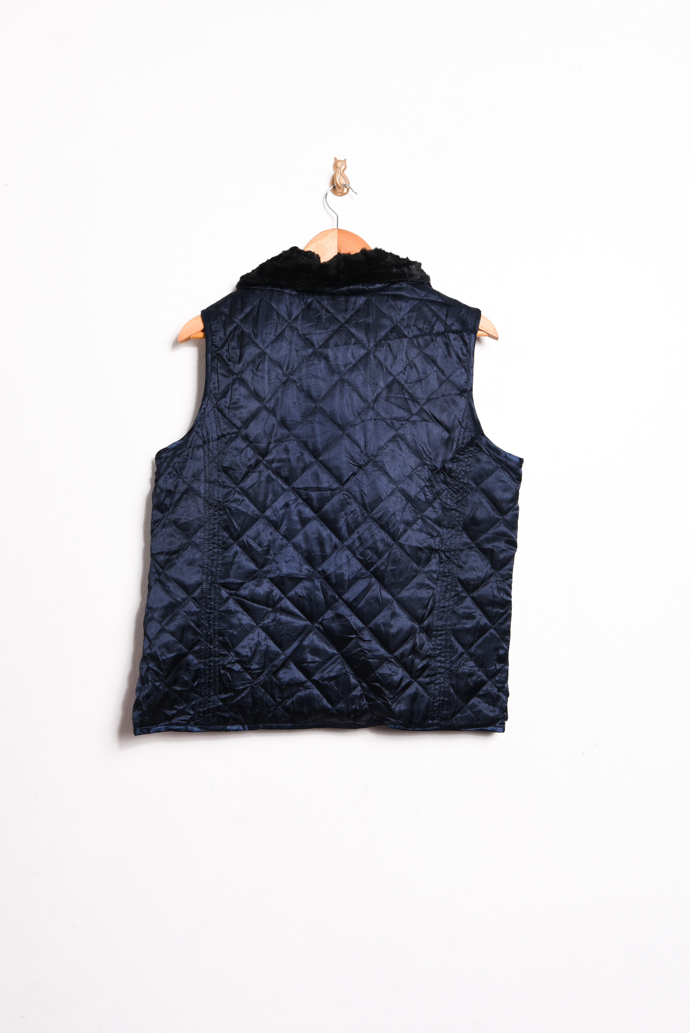 Chaqueta quilted vest azul 