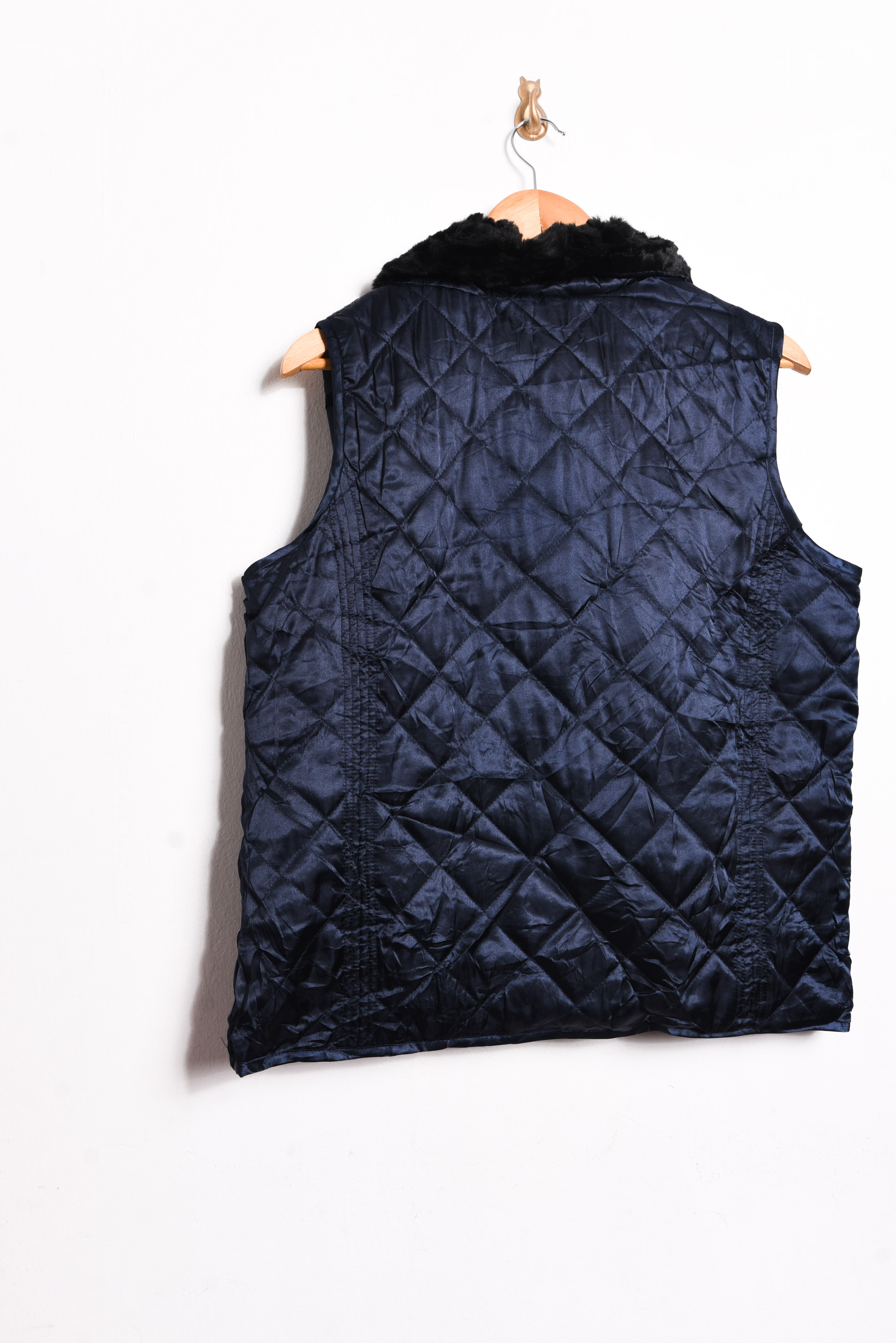 Chaqueta quilted vest azul 