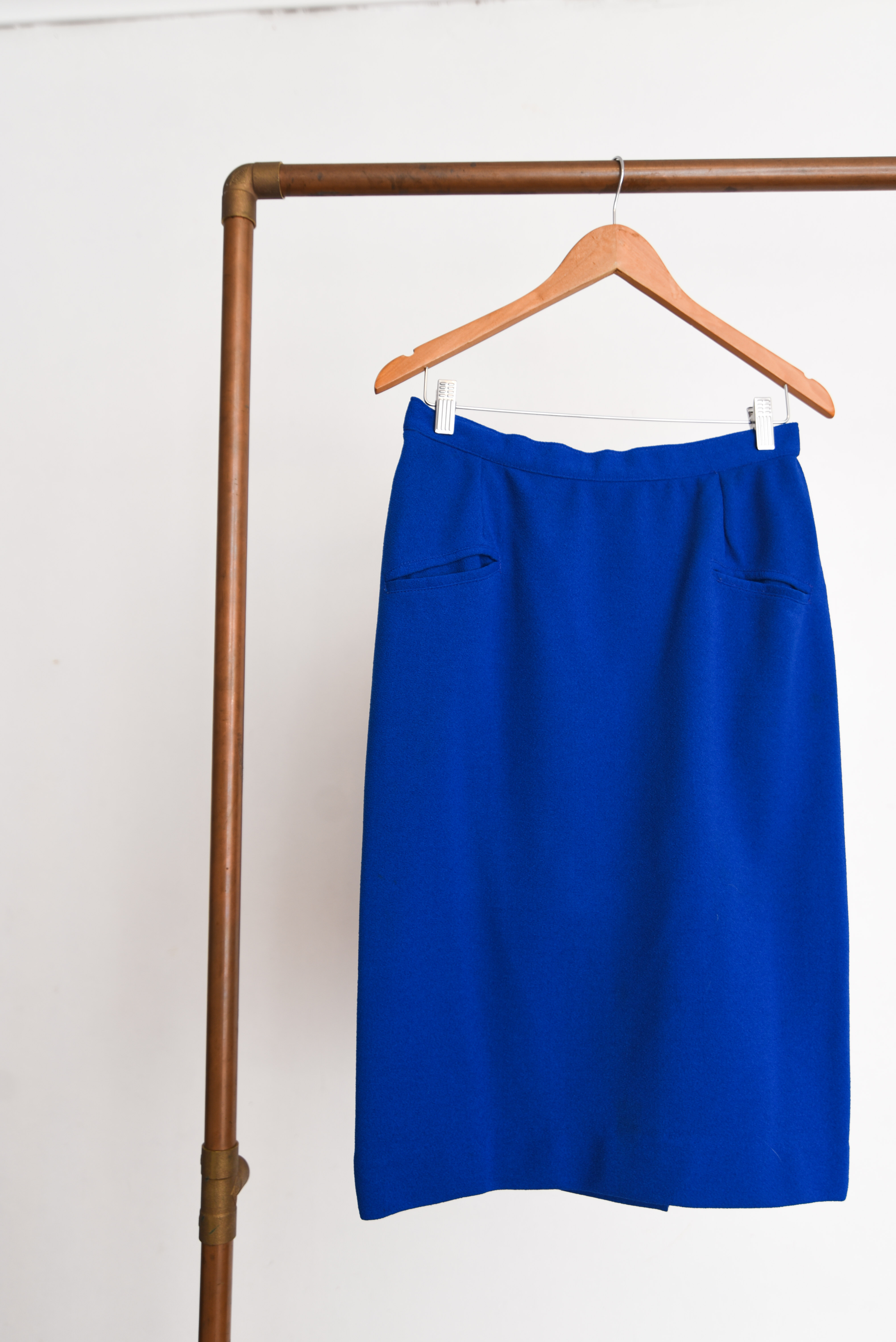 Falda vintage azul klein