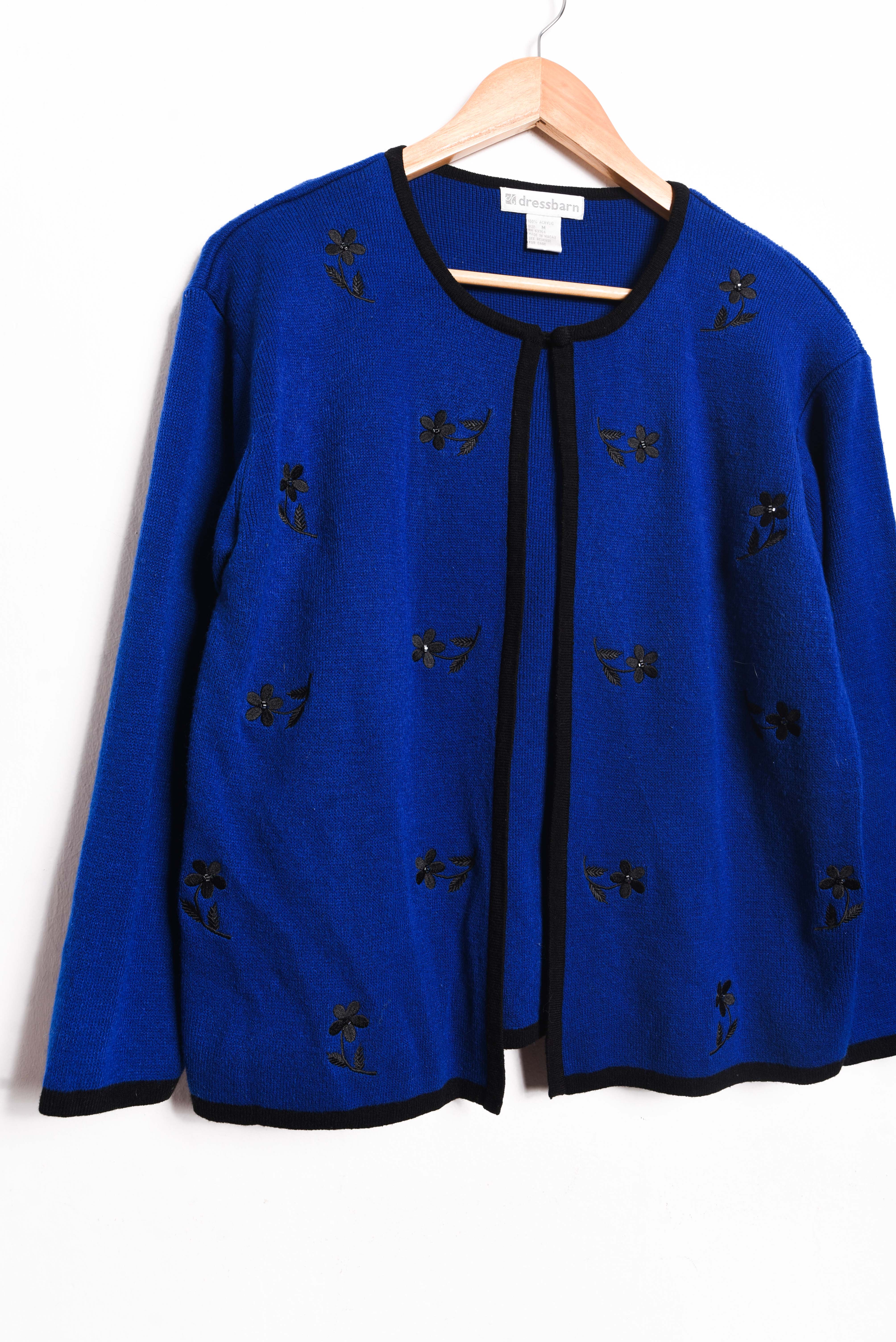 Chaleco azul klein 90s cardigan