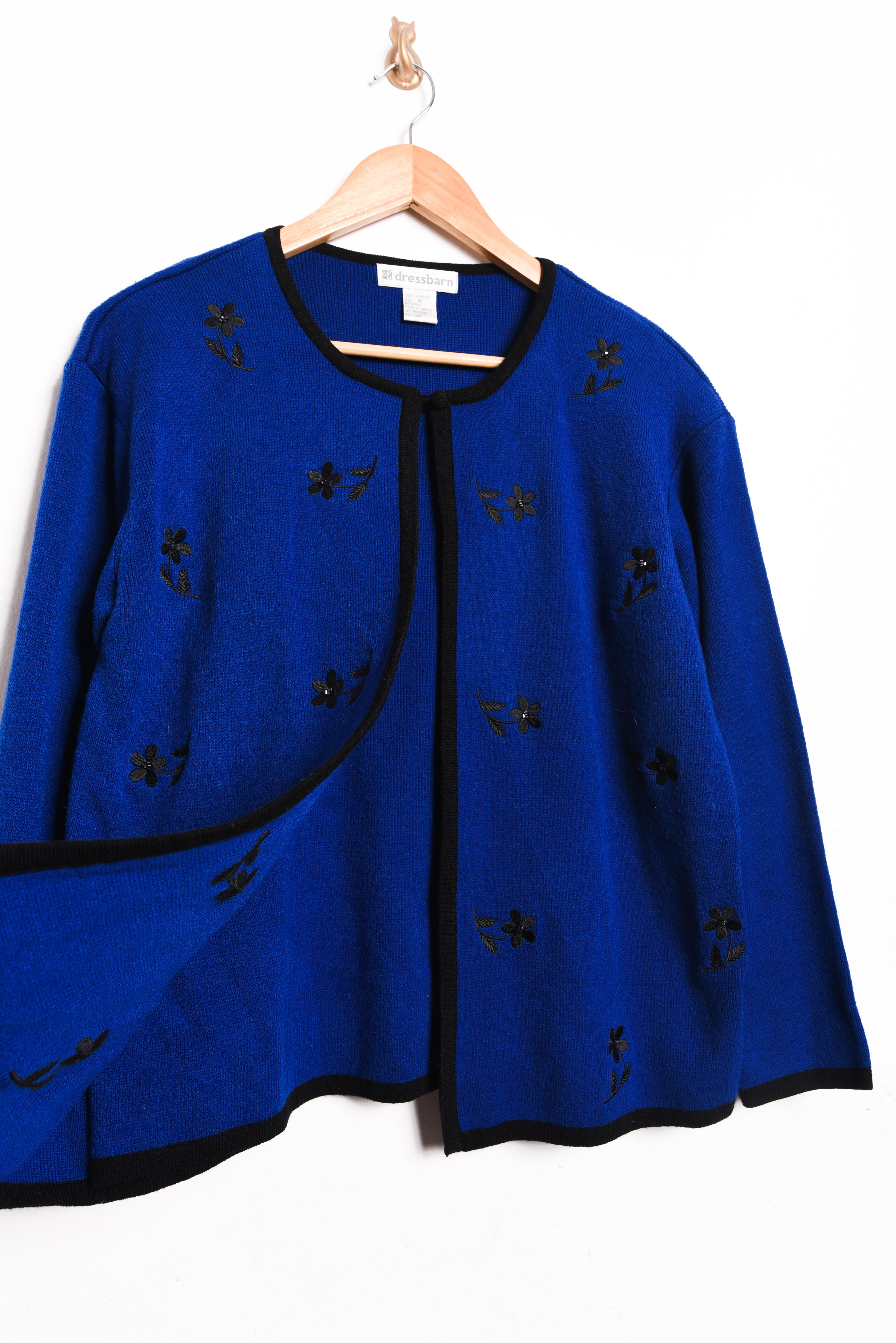 Chaleco azul klein 90s cardigan