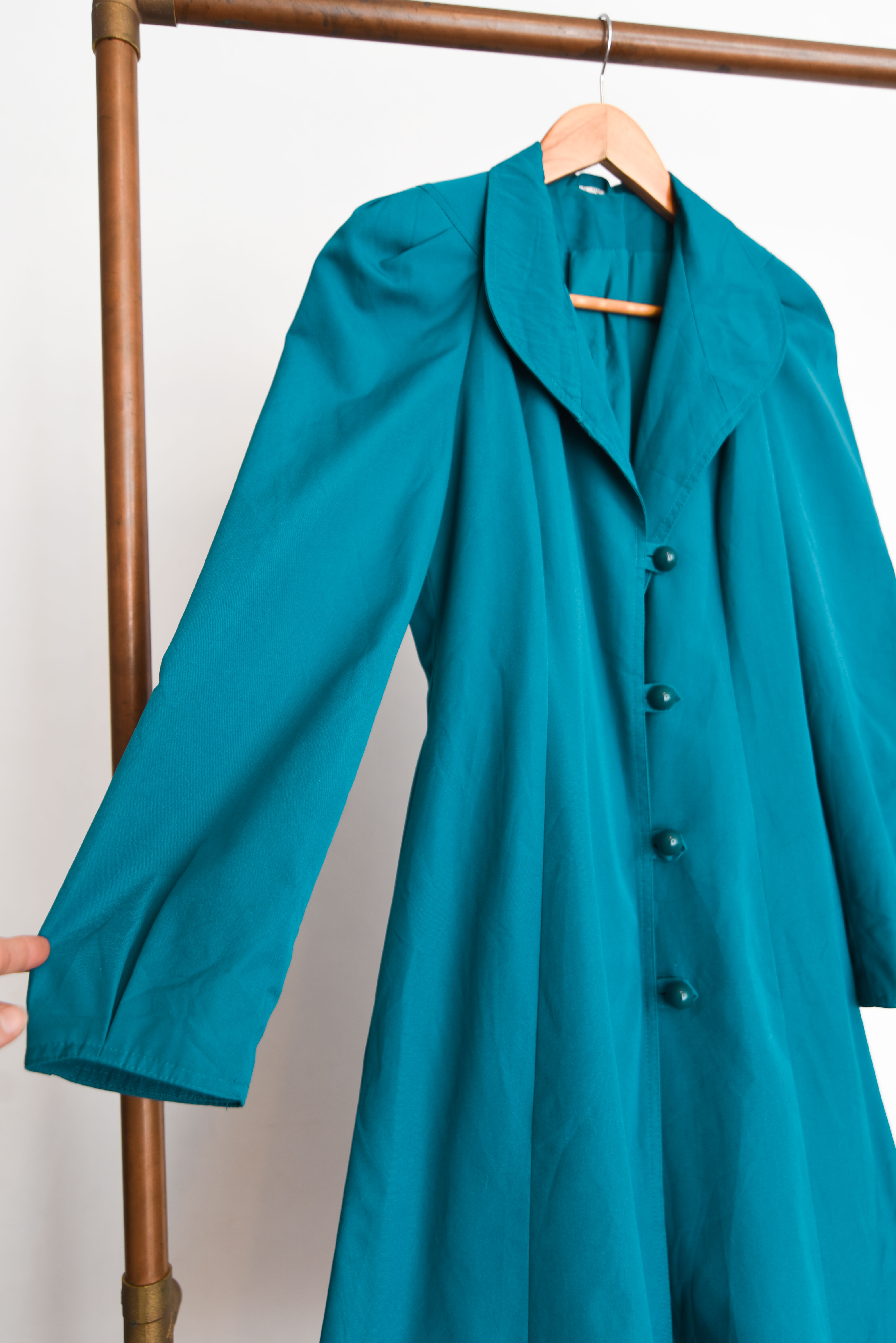 Trench 80s turquesa