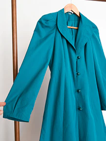 Trench 80s turquesa