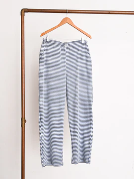 Pantalón bicolor gingham