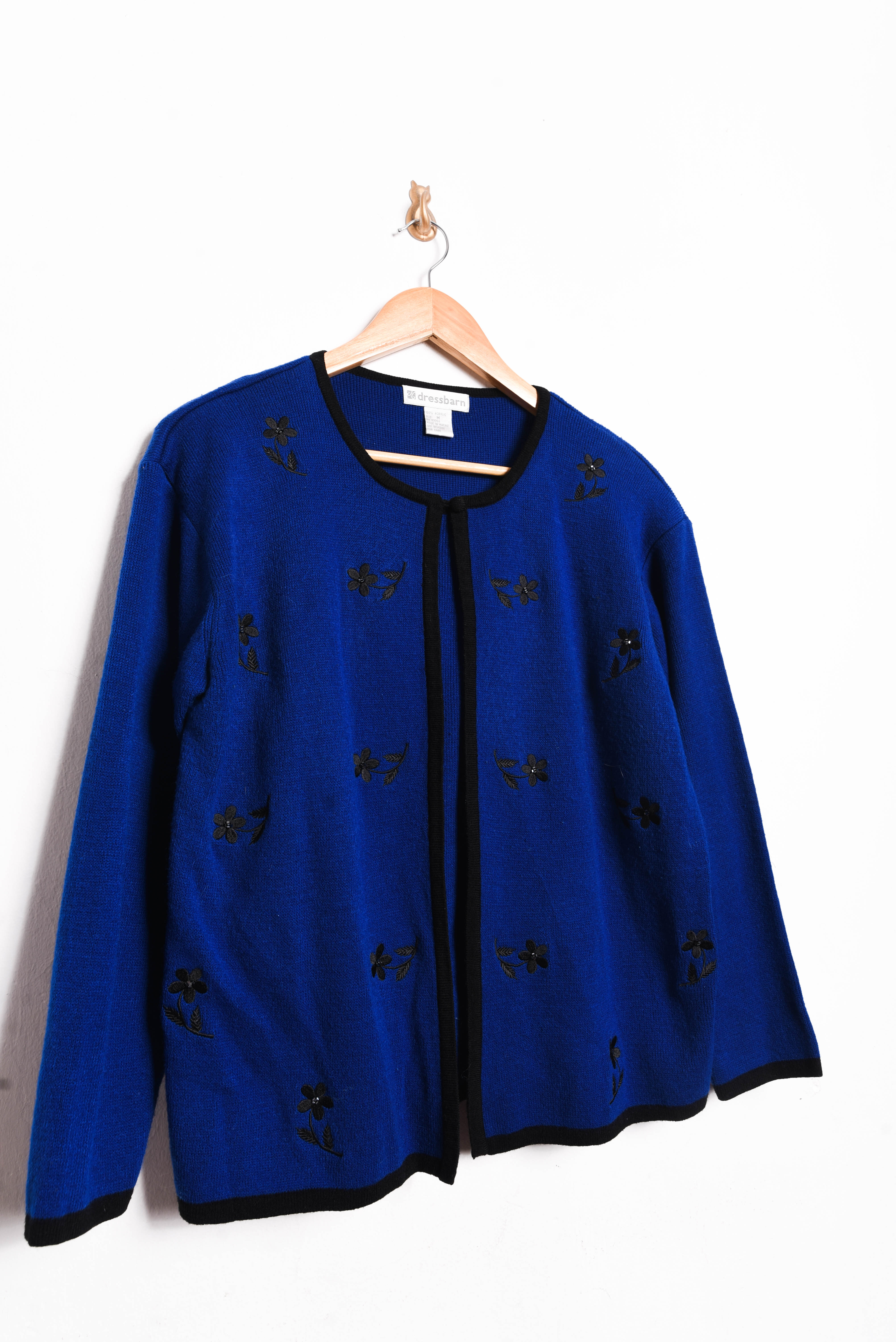 Chaleco azul klein 90s cardigan