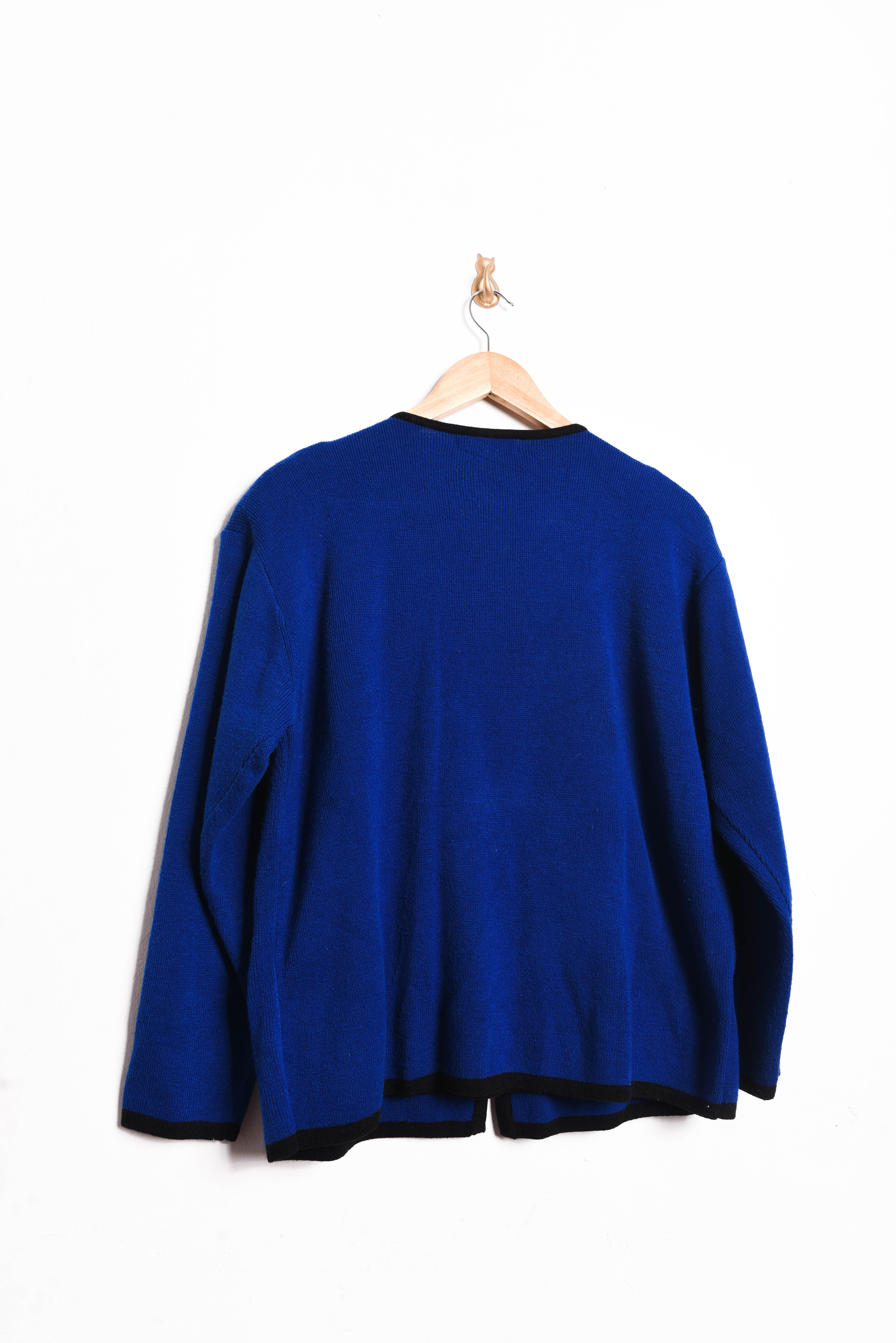 Chaleco azul klein 90s cardigan