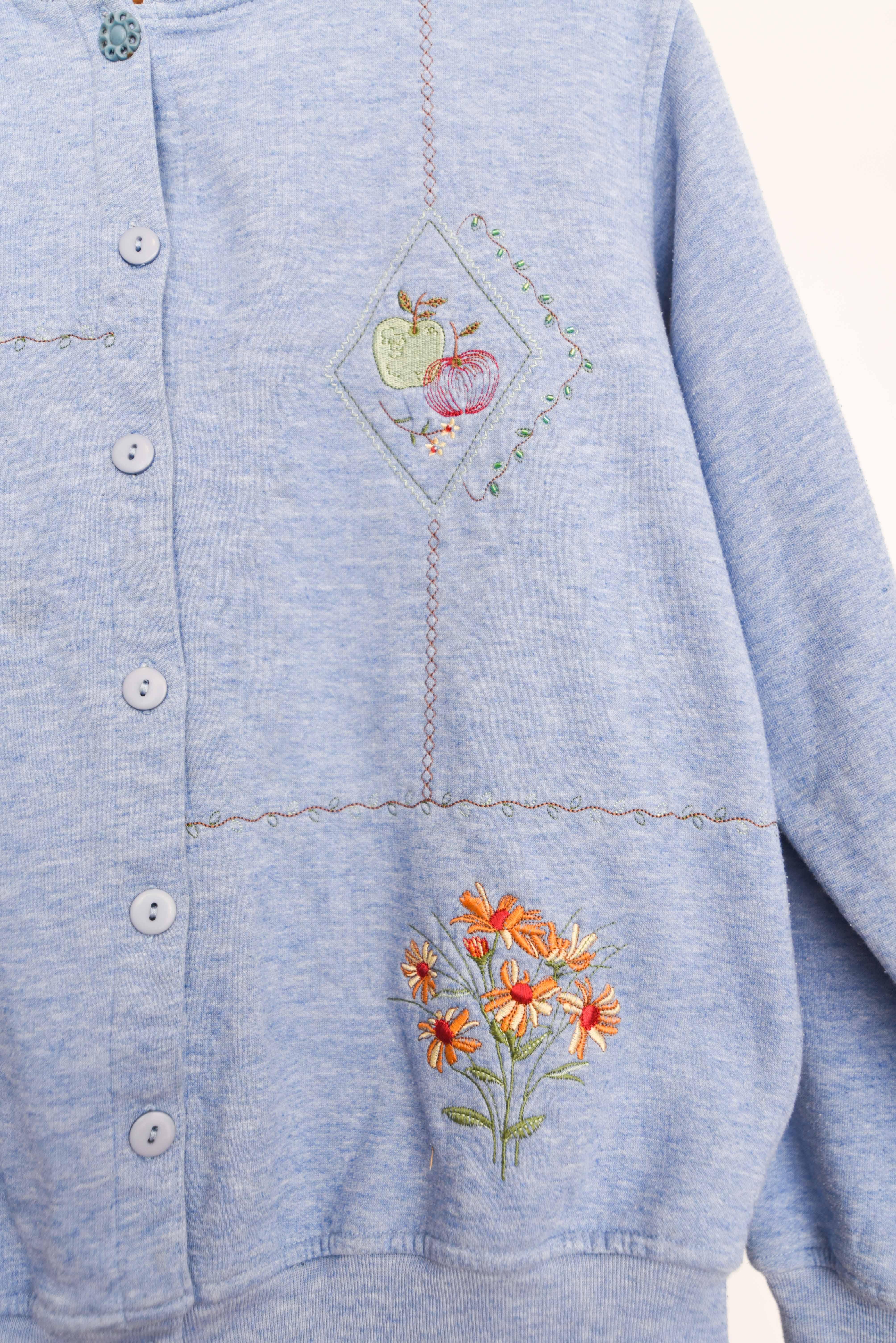 Polerón babyblue bordado
