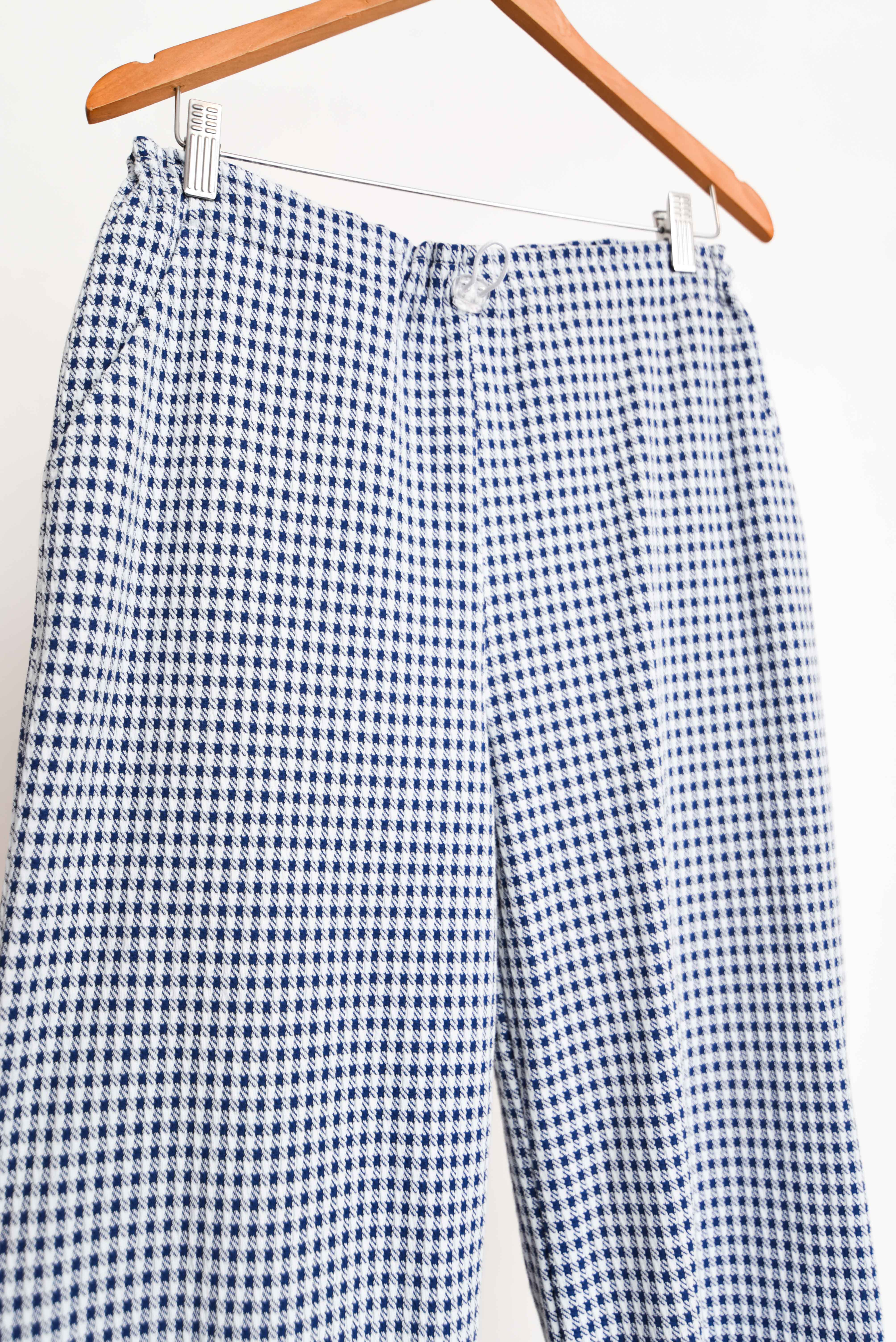Pantalón bicolor gingham