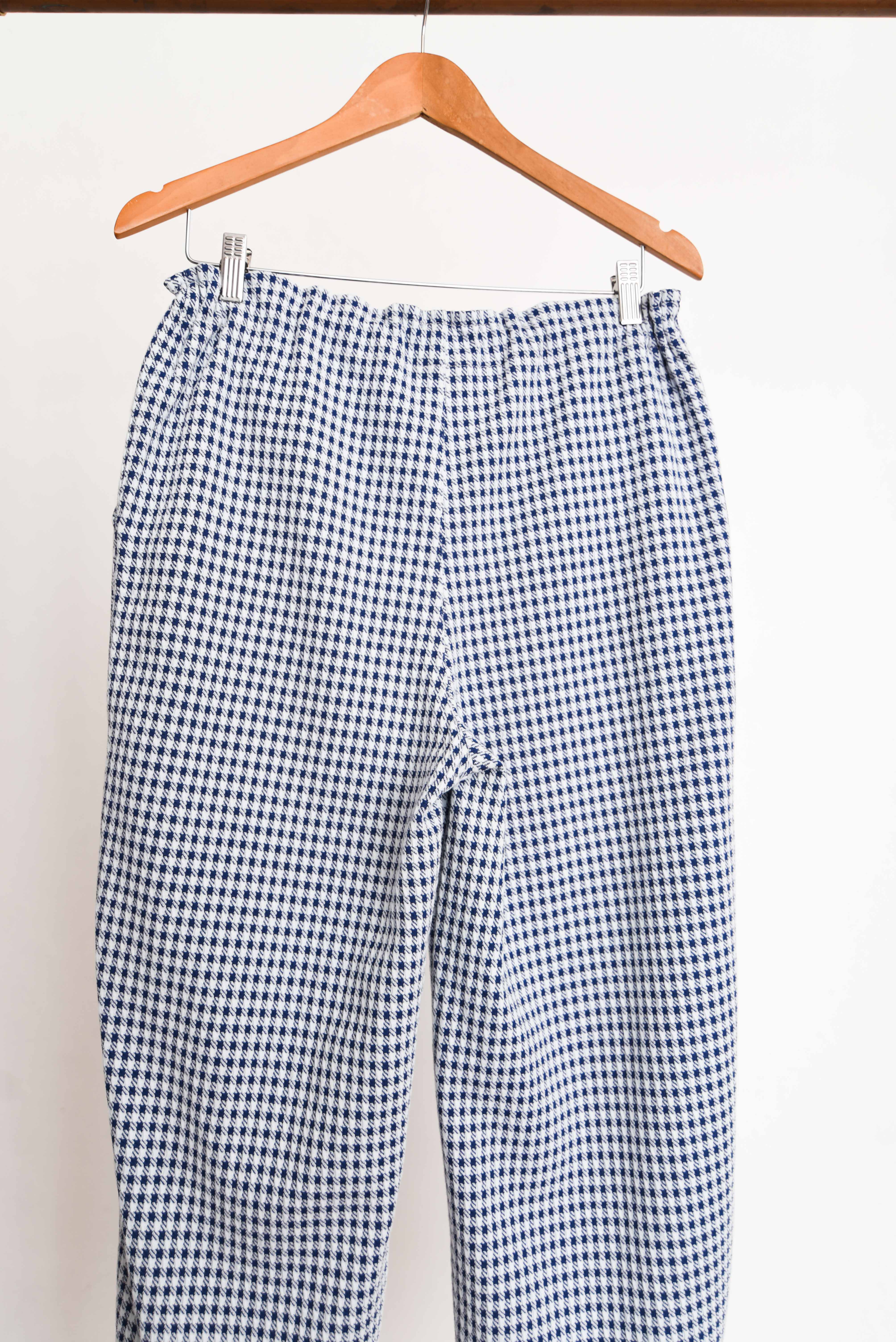Pantalón bicolor gingham