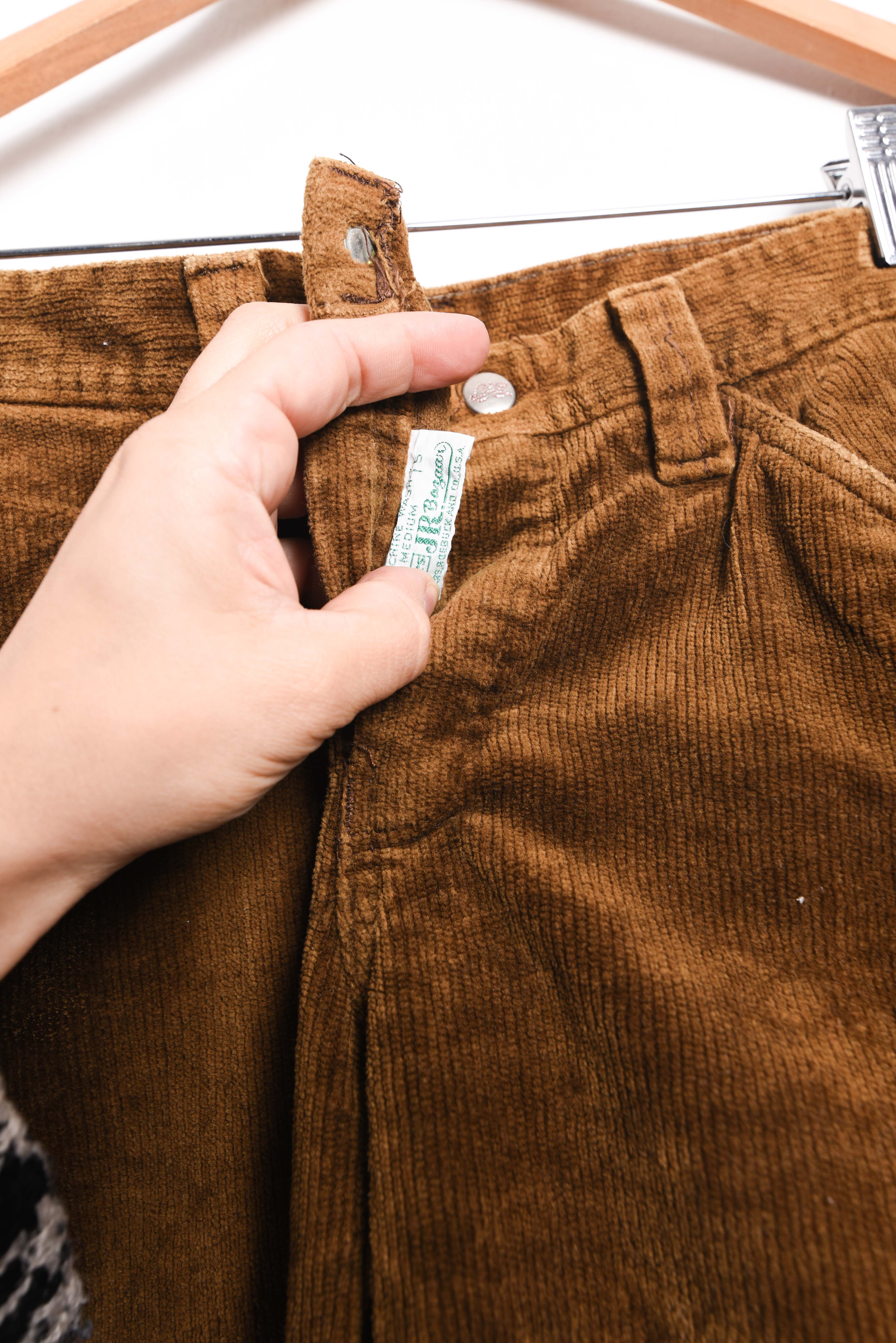 Pantalón cotelé 70s camel