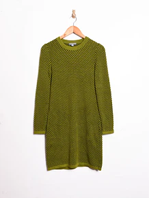 Vestido verde tejido COS