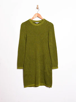 Vestido verde tejido COS