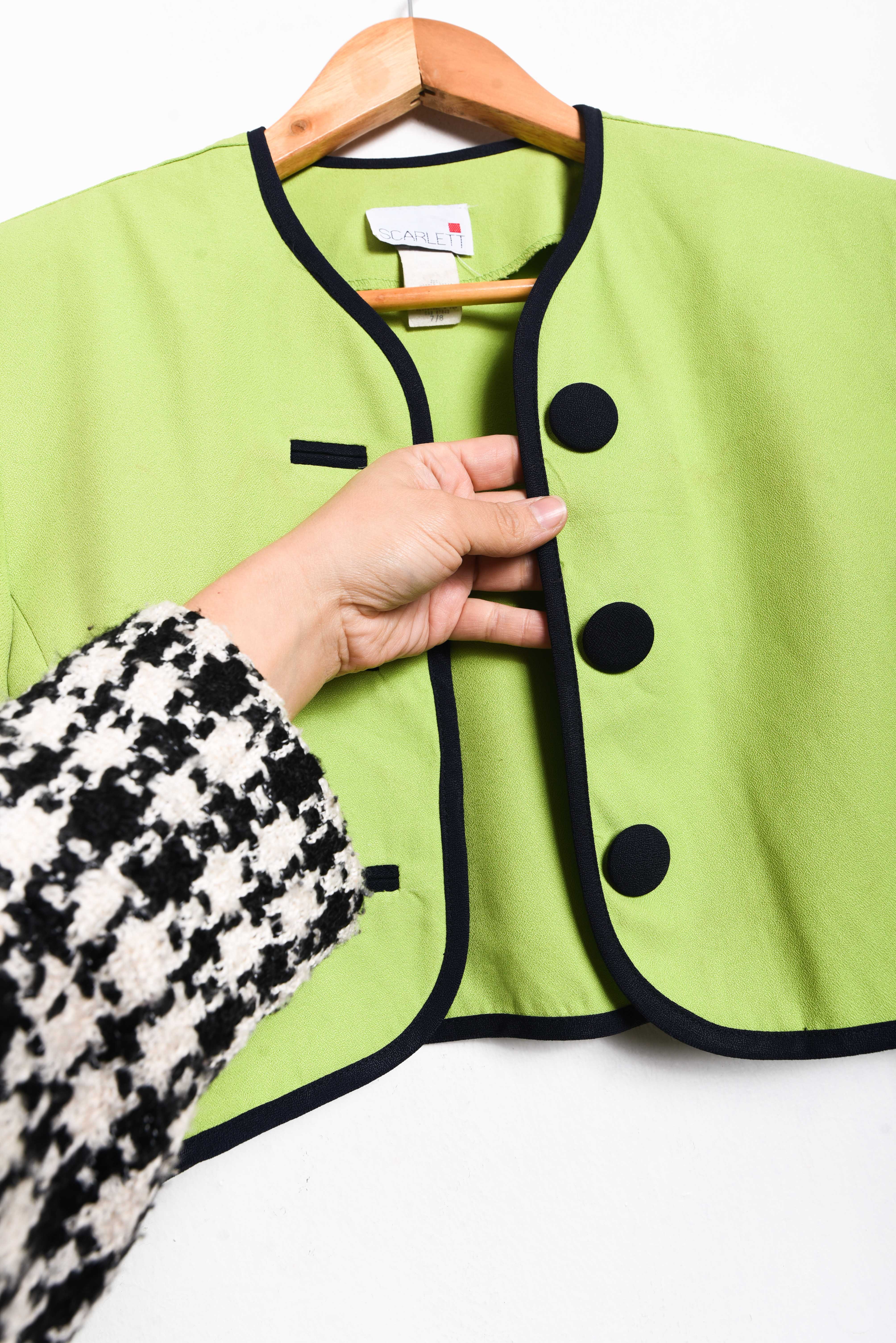 Chaqueta verde 80s 