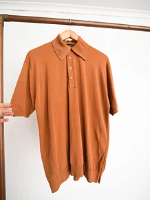 Top tejido camel 70s