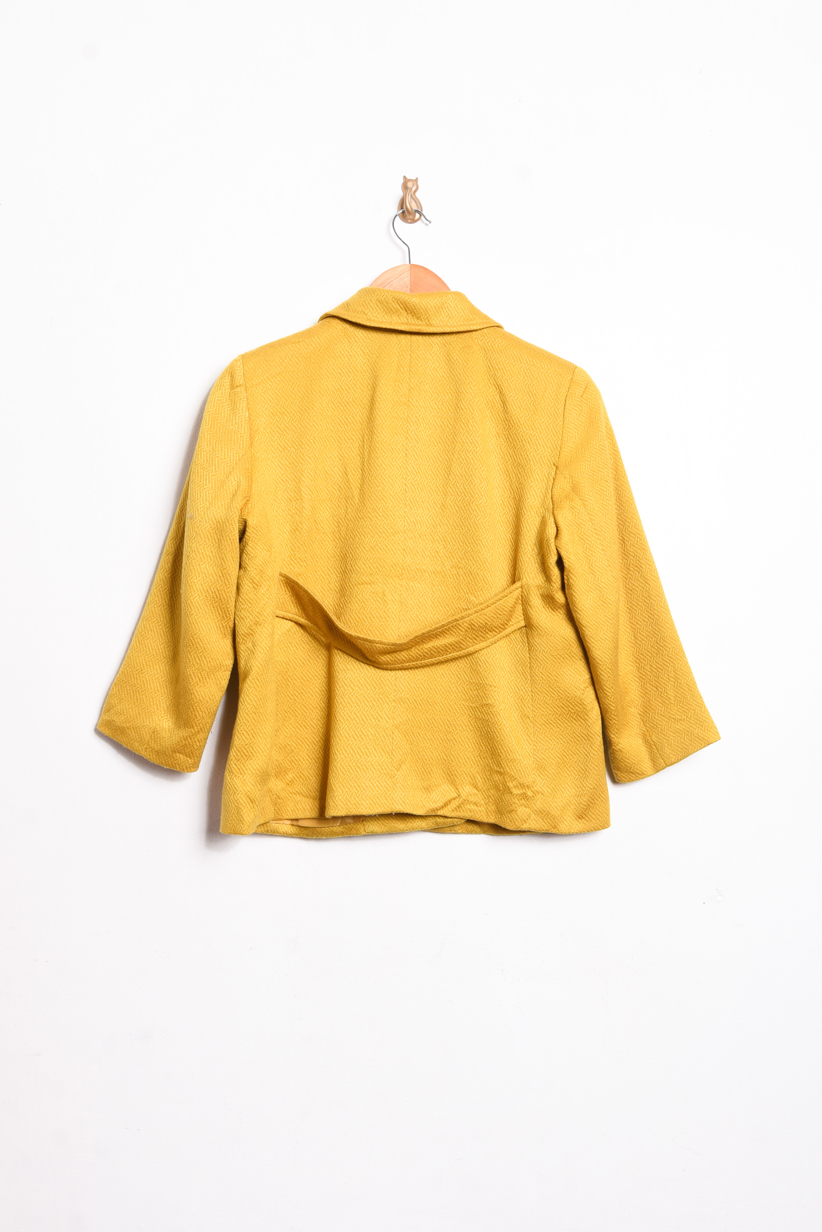 Chaqueta amarillo mostaza espiga
