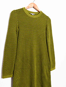 Vestido verde tejido COS