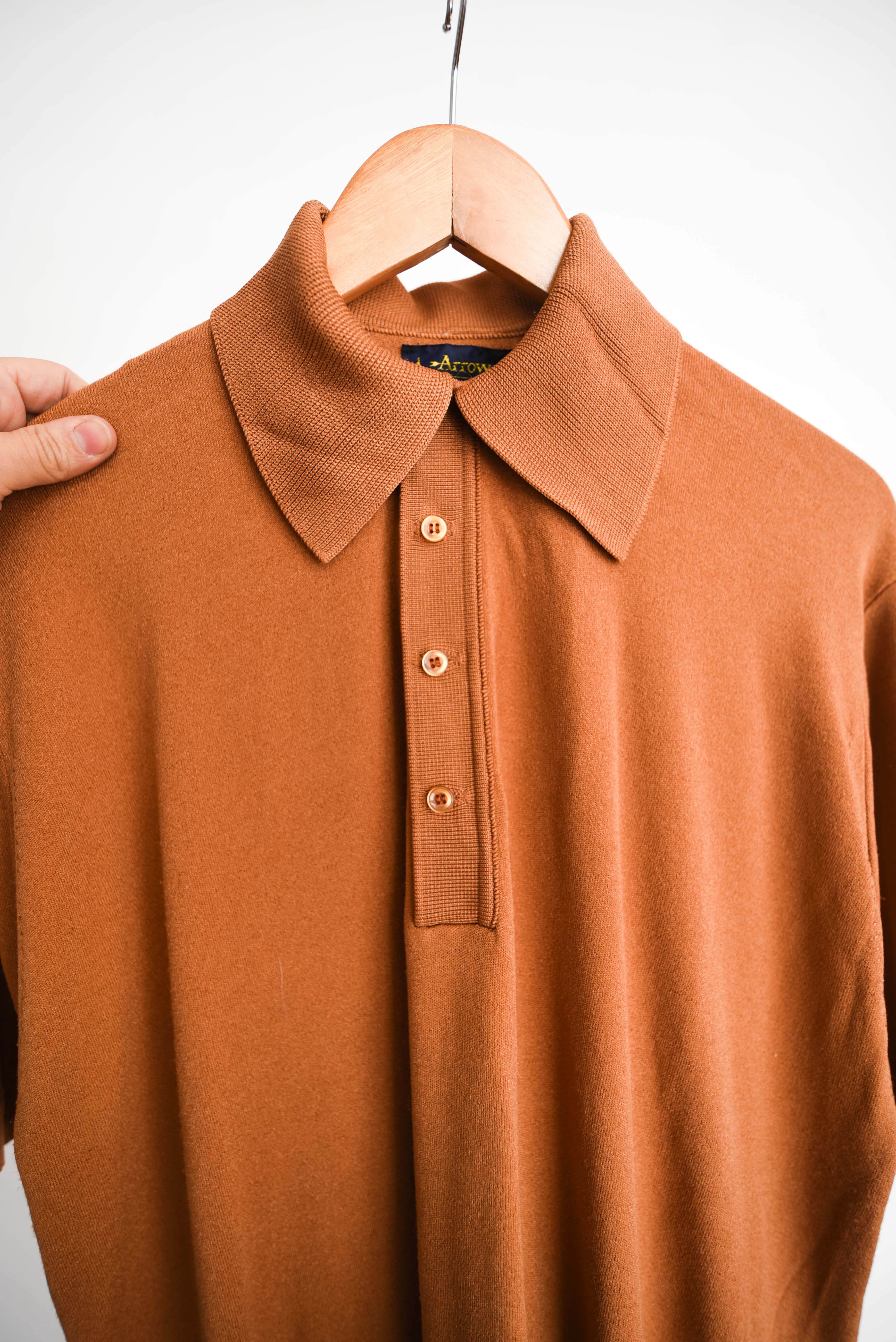 Top tejido camel 70s