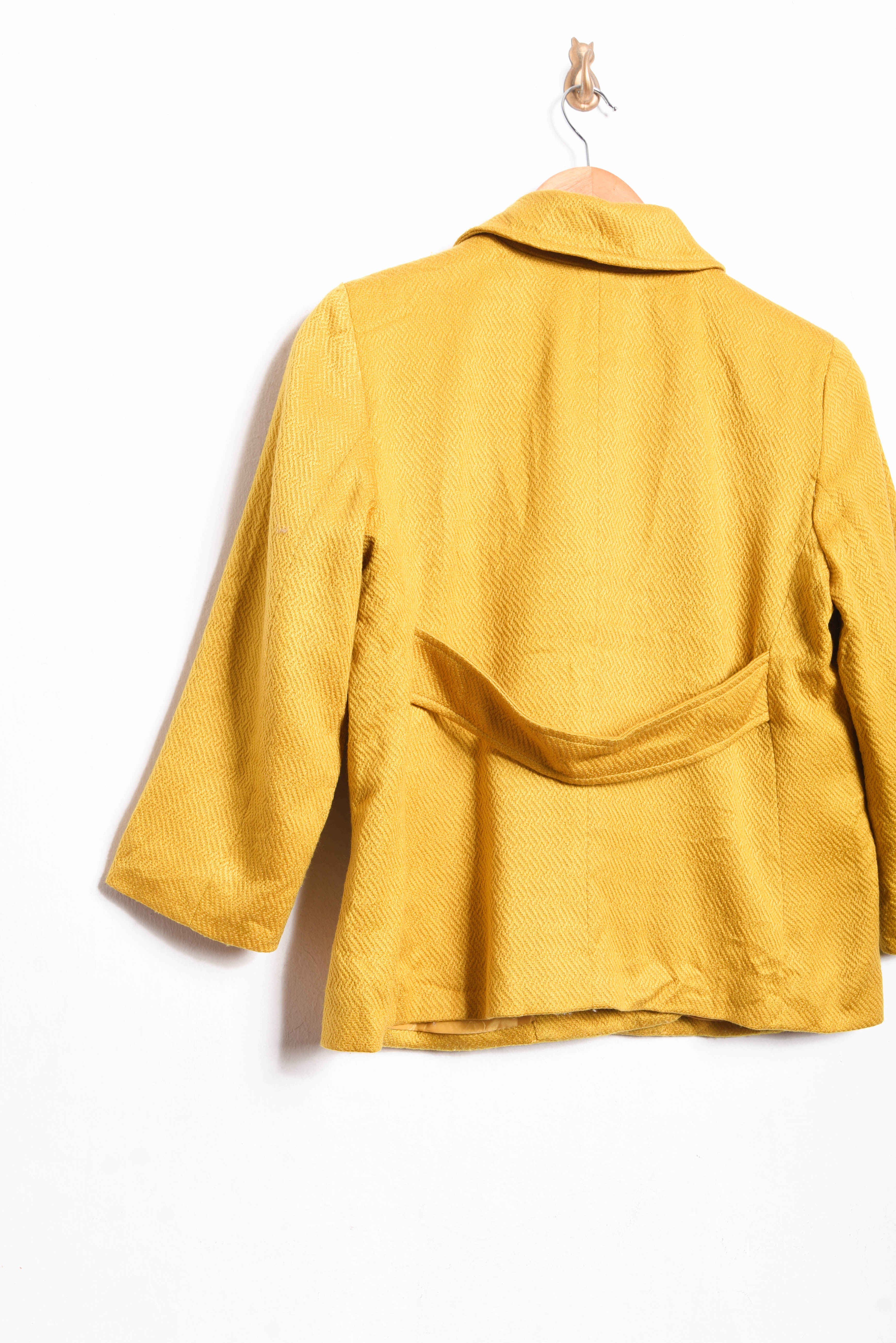 Chaqueta amarillo mostaza espiga